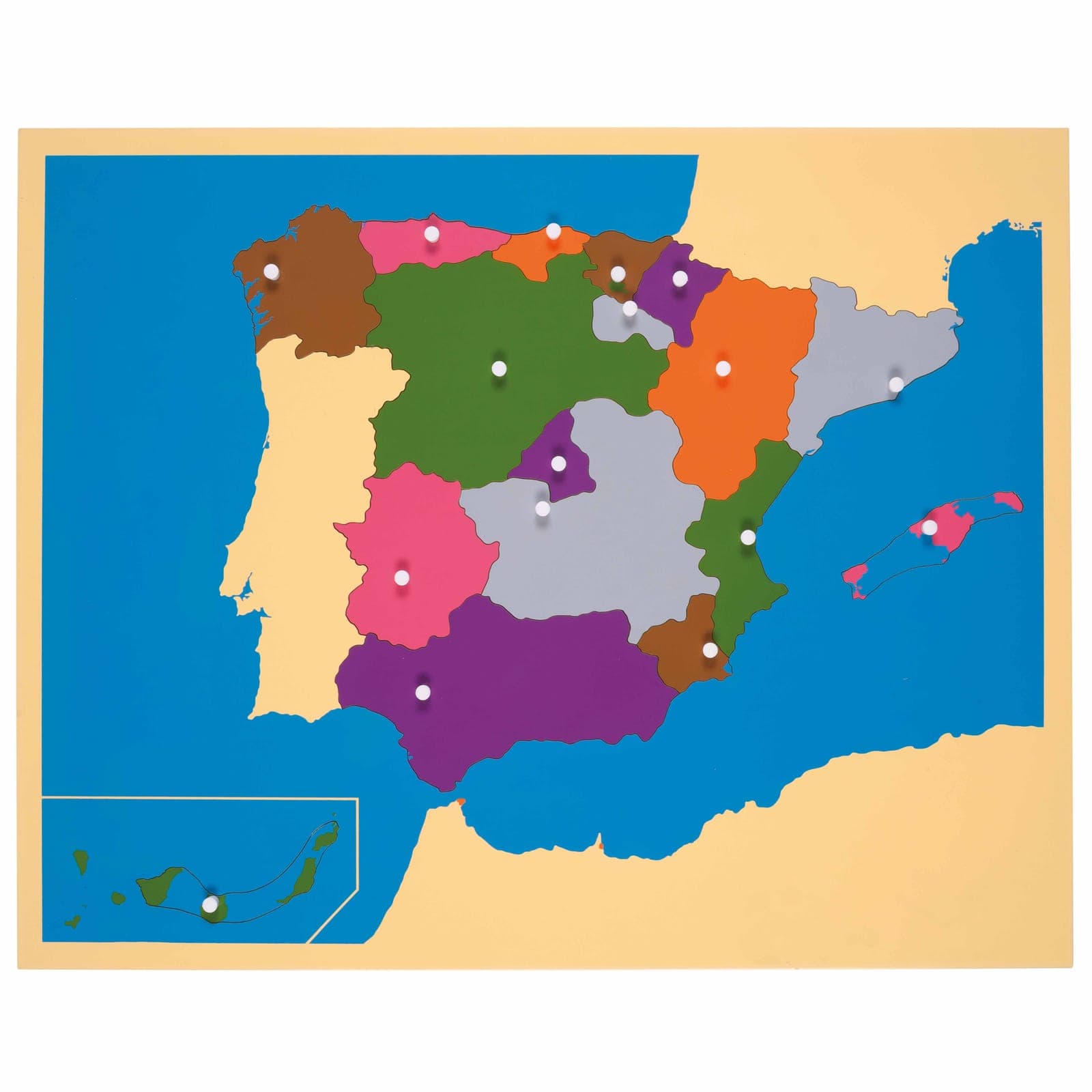 Puzzle Map: Spain — View 1