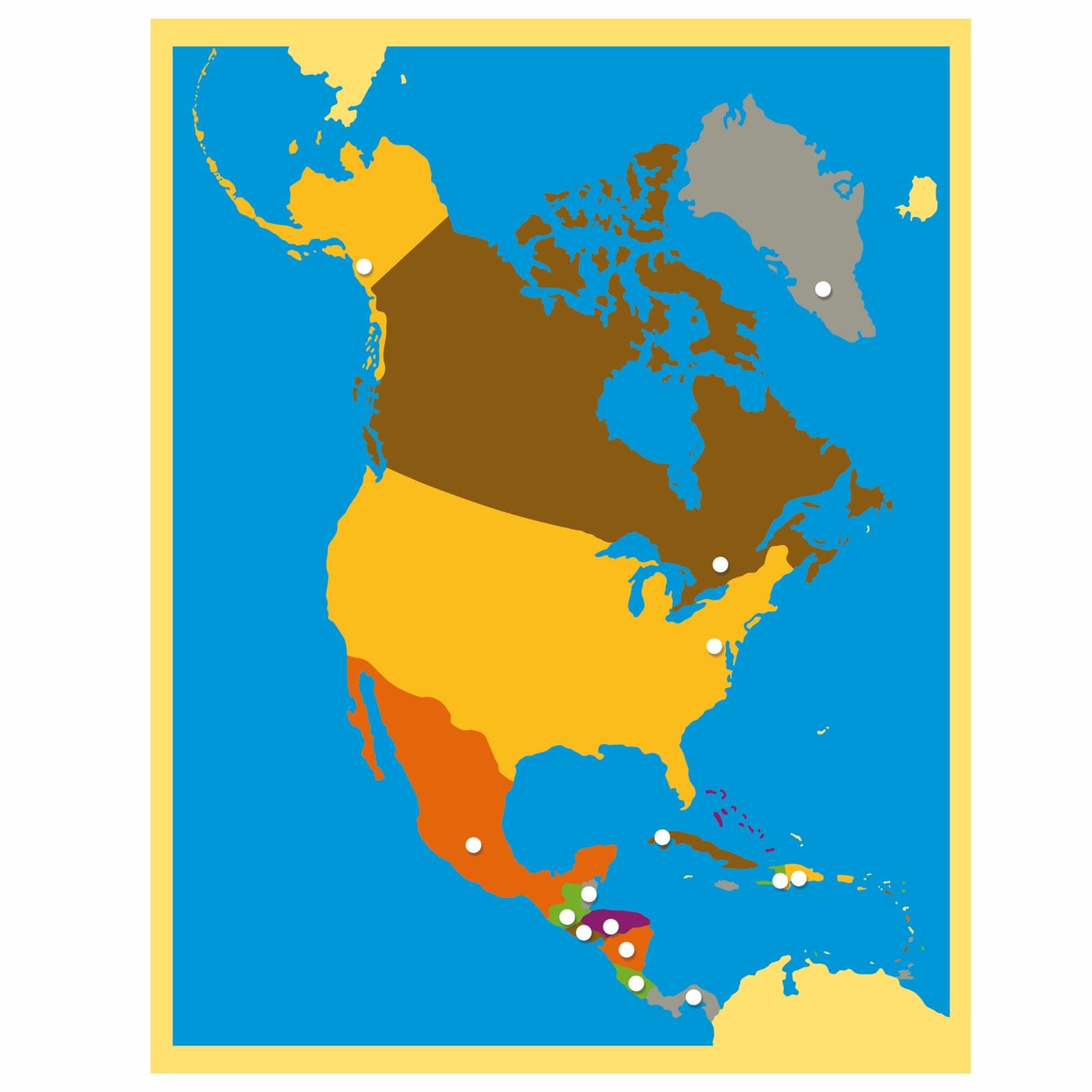 Puzzle Map: North America — View 1