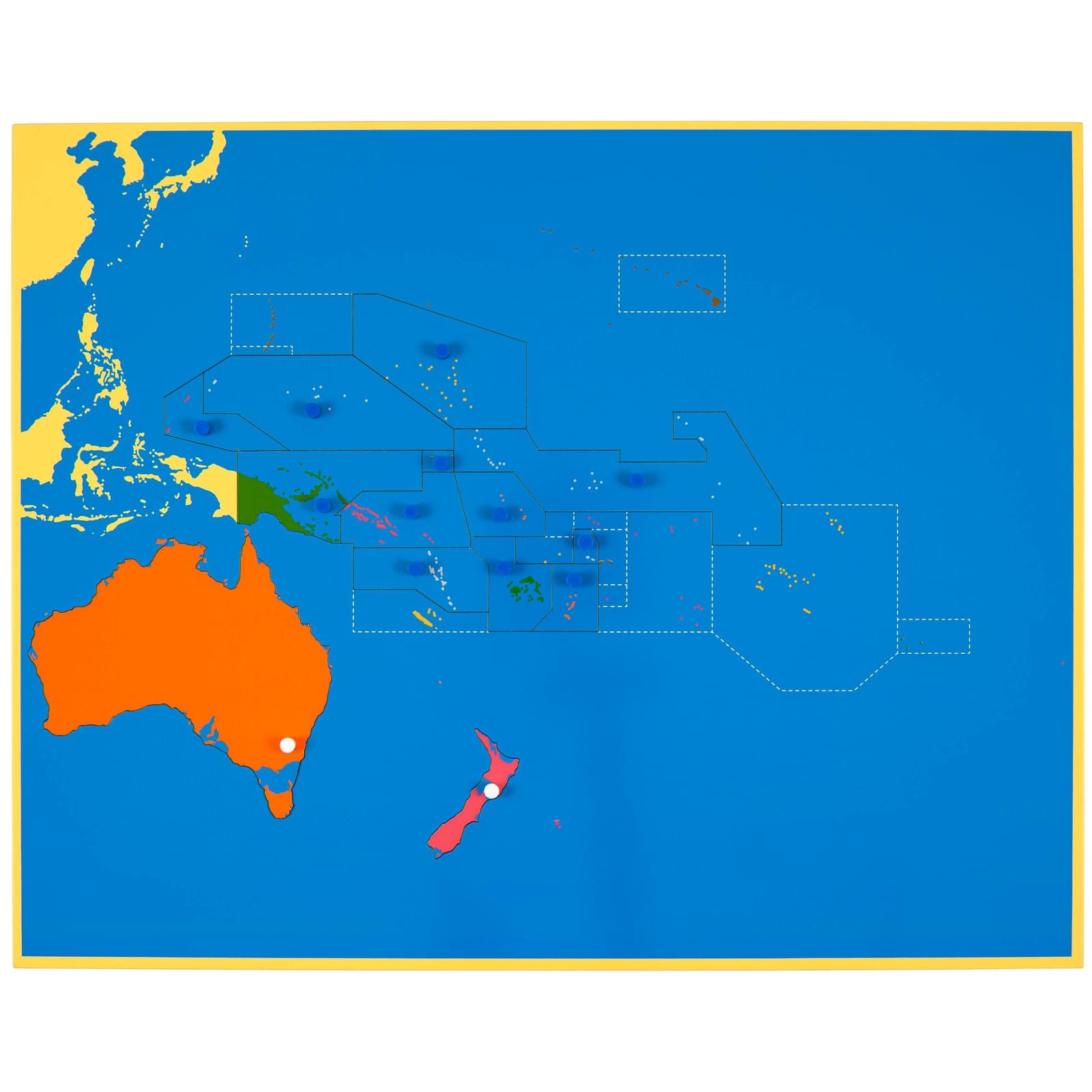 Puzzle Map: Oceania — View 1