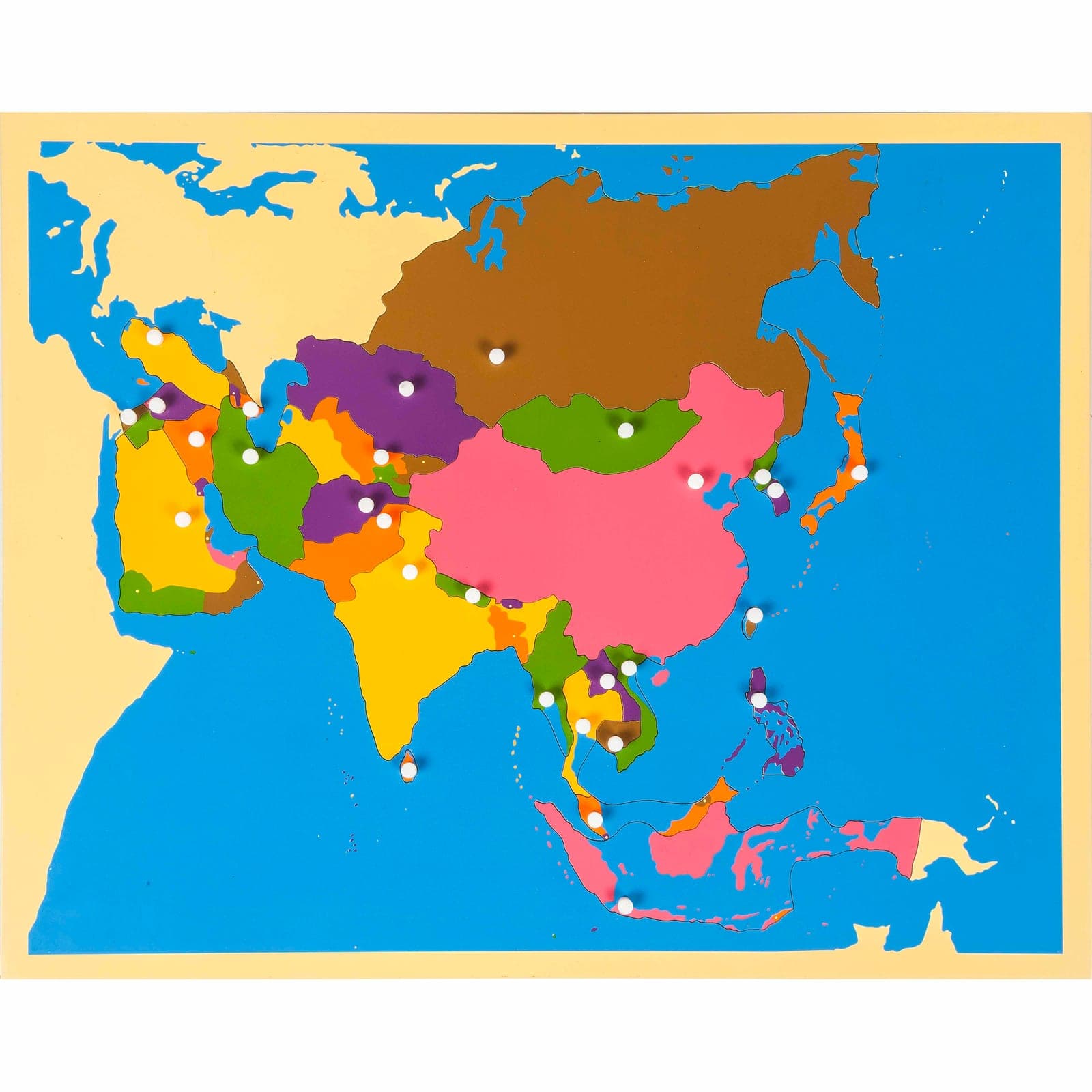 Puzzle Map: Asia — View 1