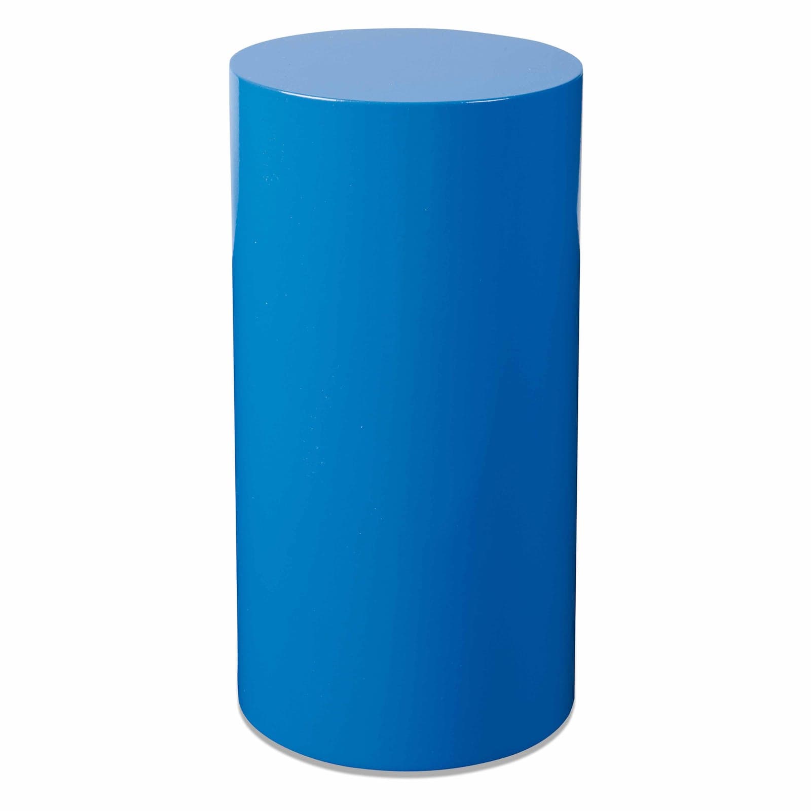 Blue Cylinder — Large Geometric Solid for Tactile Learning — View 1