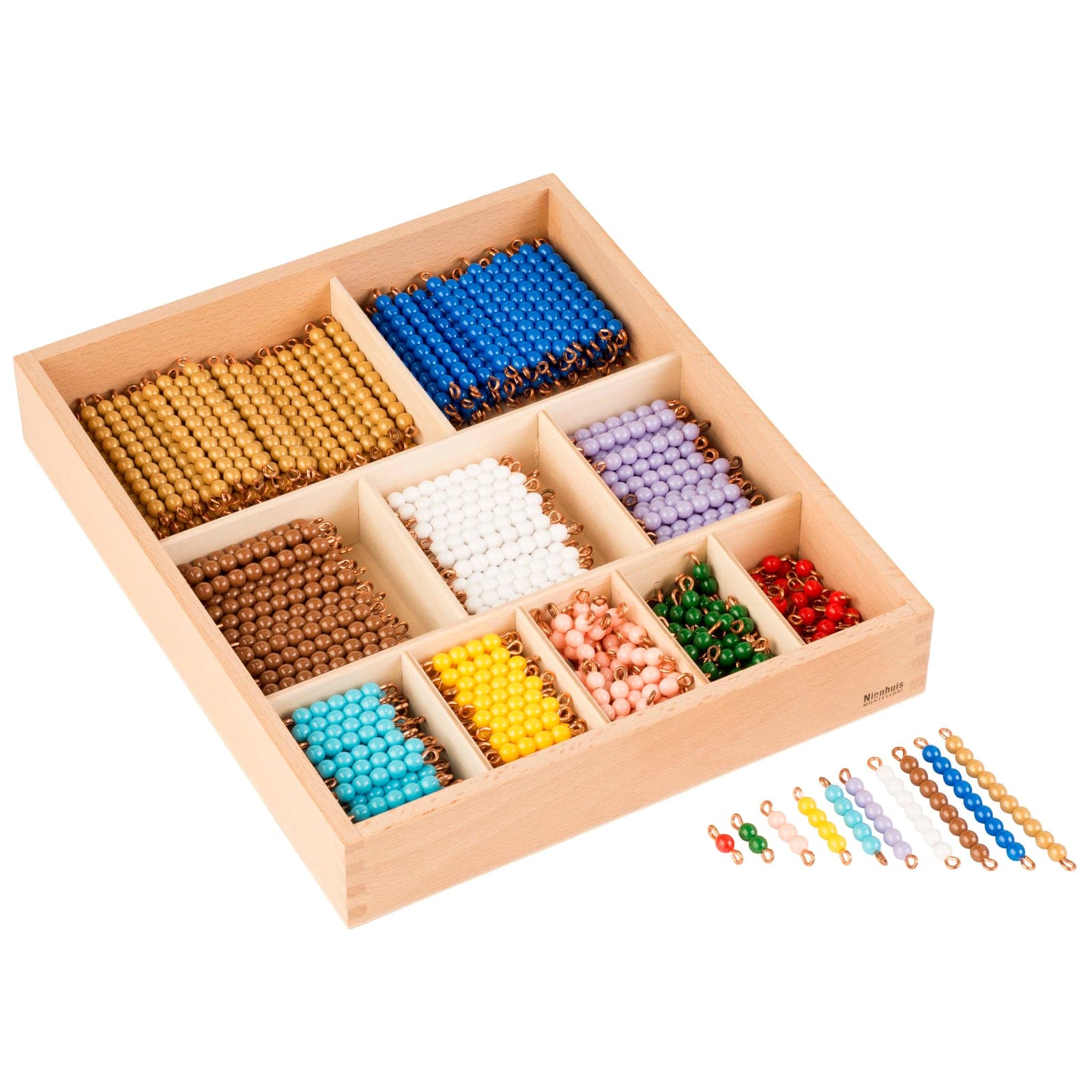 Decanomial Bead Bar Box — Complete Nylon Bead Set 1-10 — View 1
