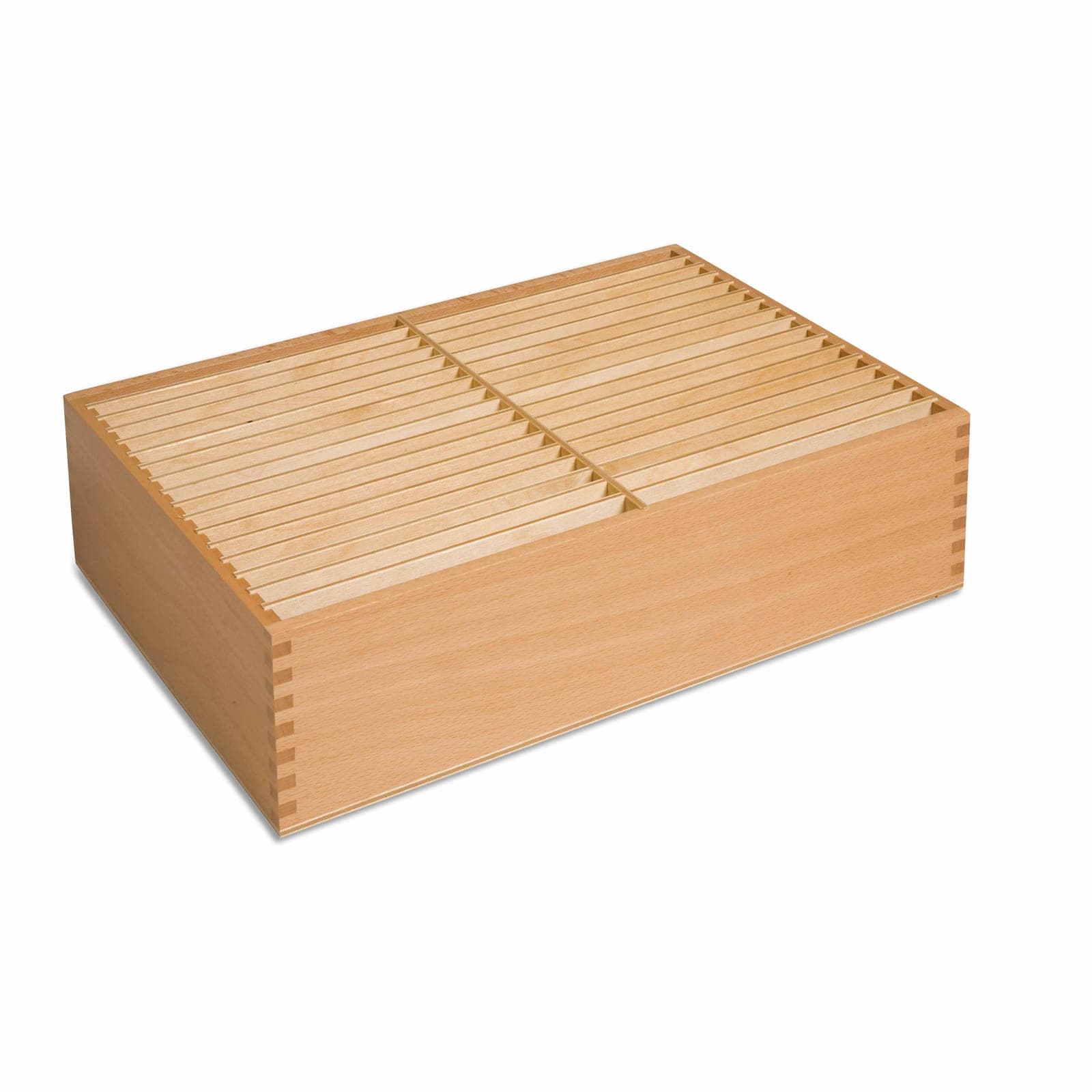 Botany Cards Storage Box — Third Set Wooden Organization System — View 1