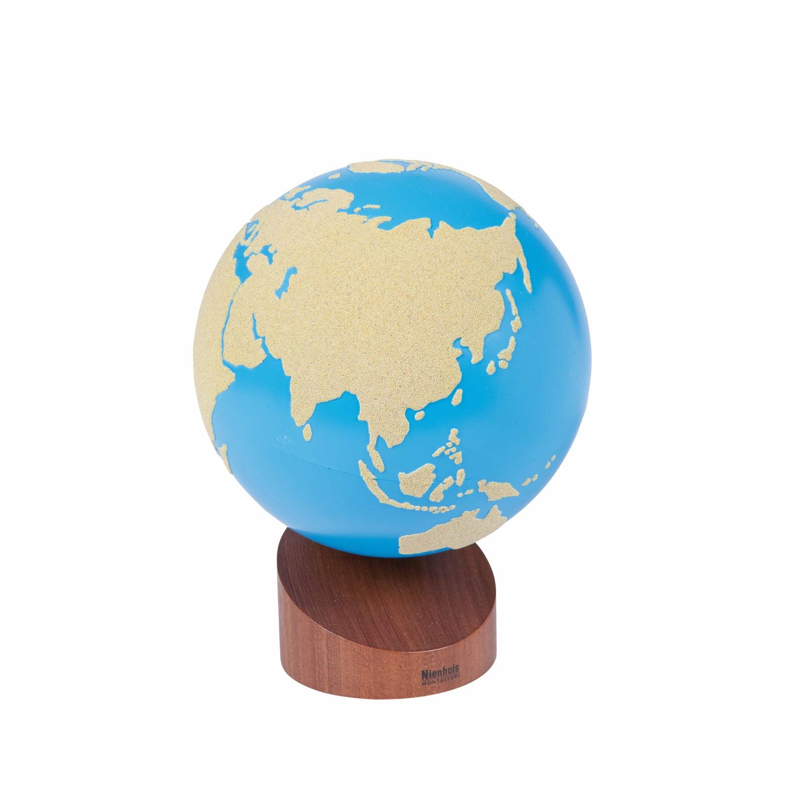 Globe Of Land And Water: Sandpaper — Montessori Material | Faborino