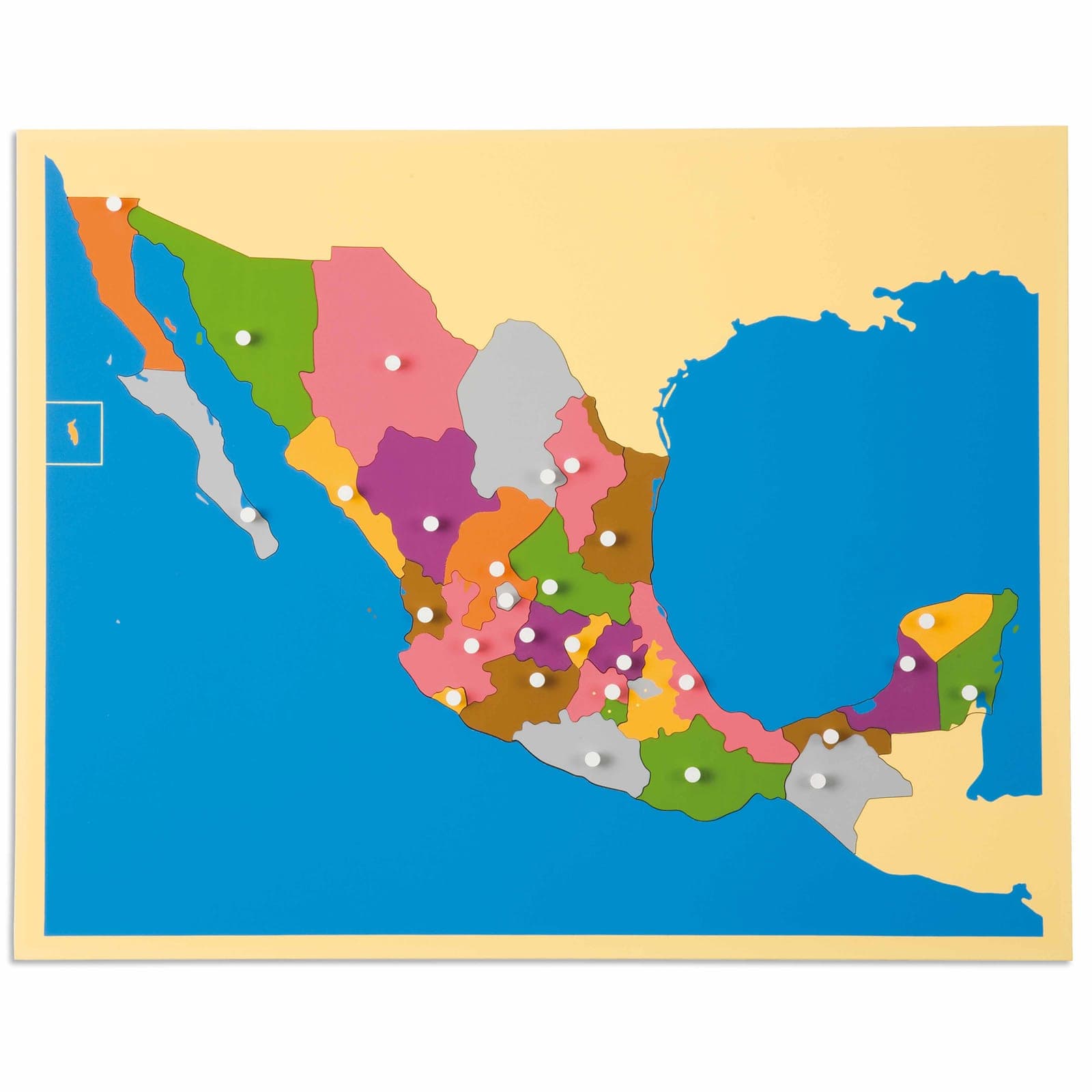 Puzzle Map: Mexico — View 1