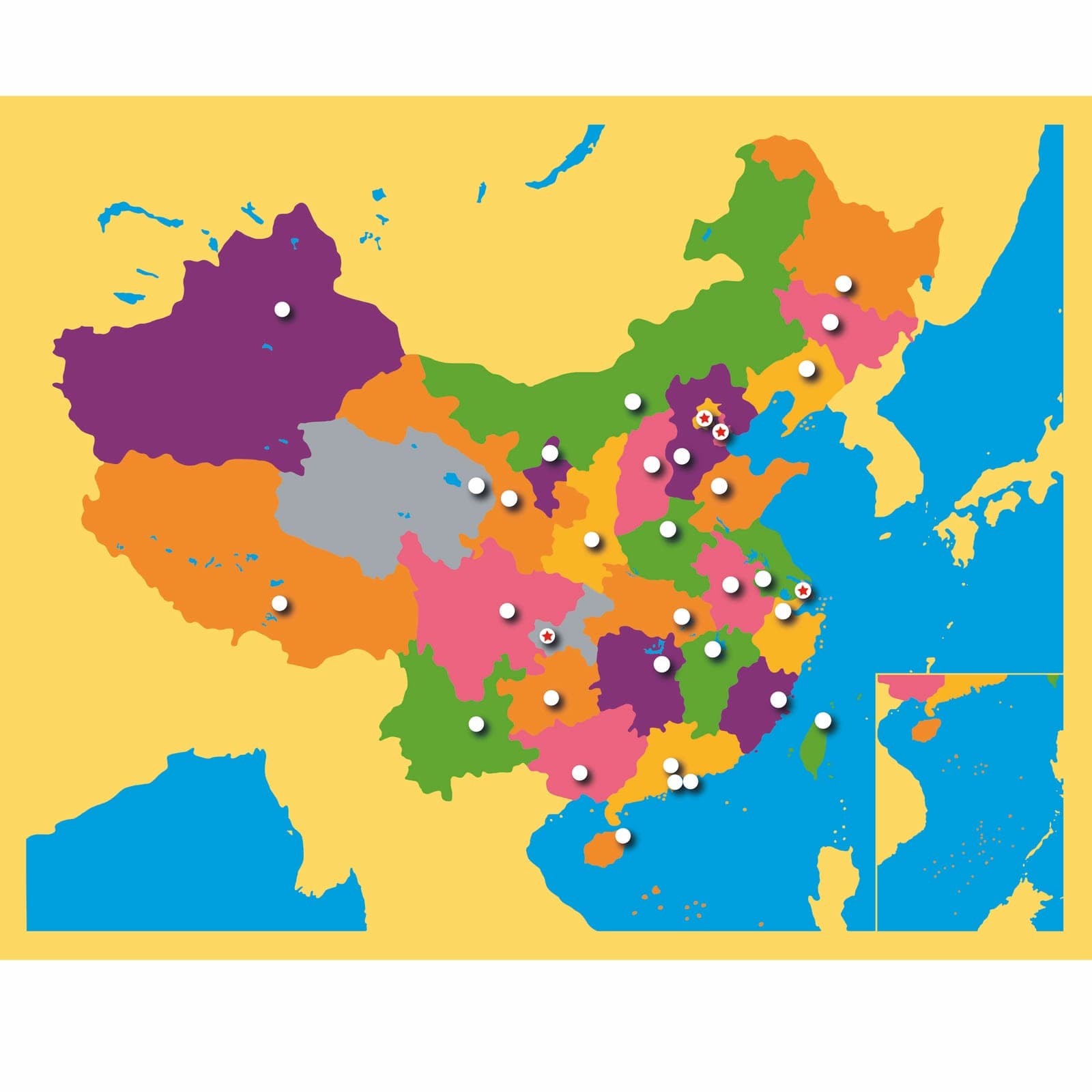 Puzzle Map: China — View 1
