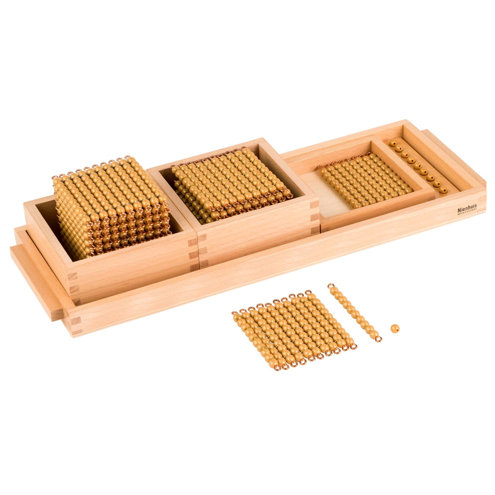 Introduction To The Decimal System: Individual Beads Nylon — Montessori Material | Faborino