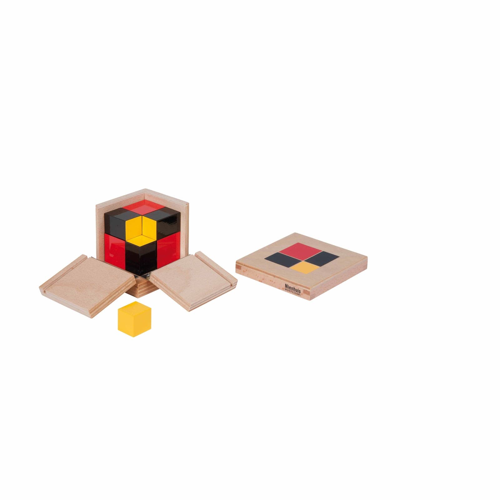 Algebraic Binomial Cube — Advanced Mathematical Sensorial Material — View 1