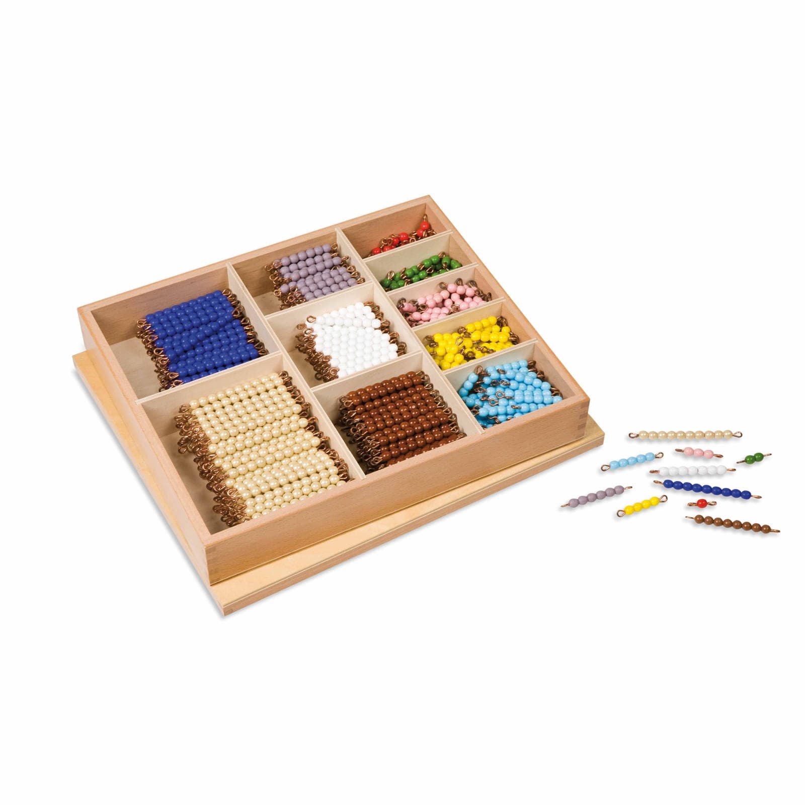 Multiplication Bead Bar Layout Box — Glass Beads for Times Tables — View 1