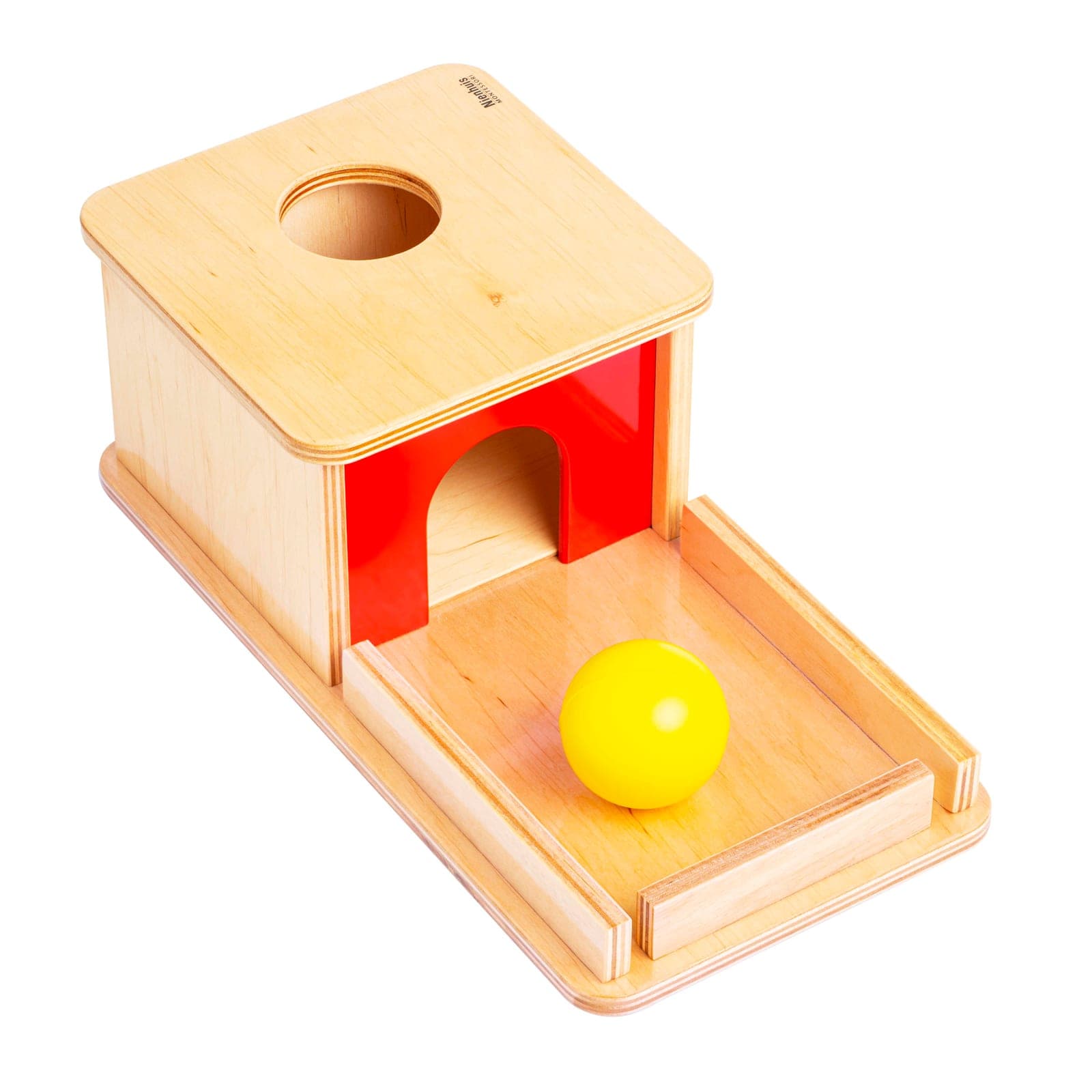 Object Permanence Box — Ball Drop with Tray for Infants — View 1