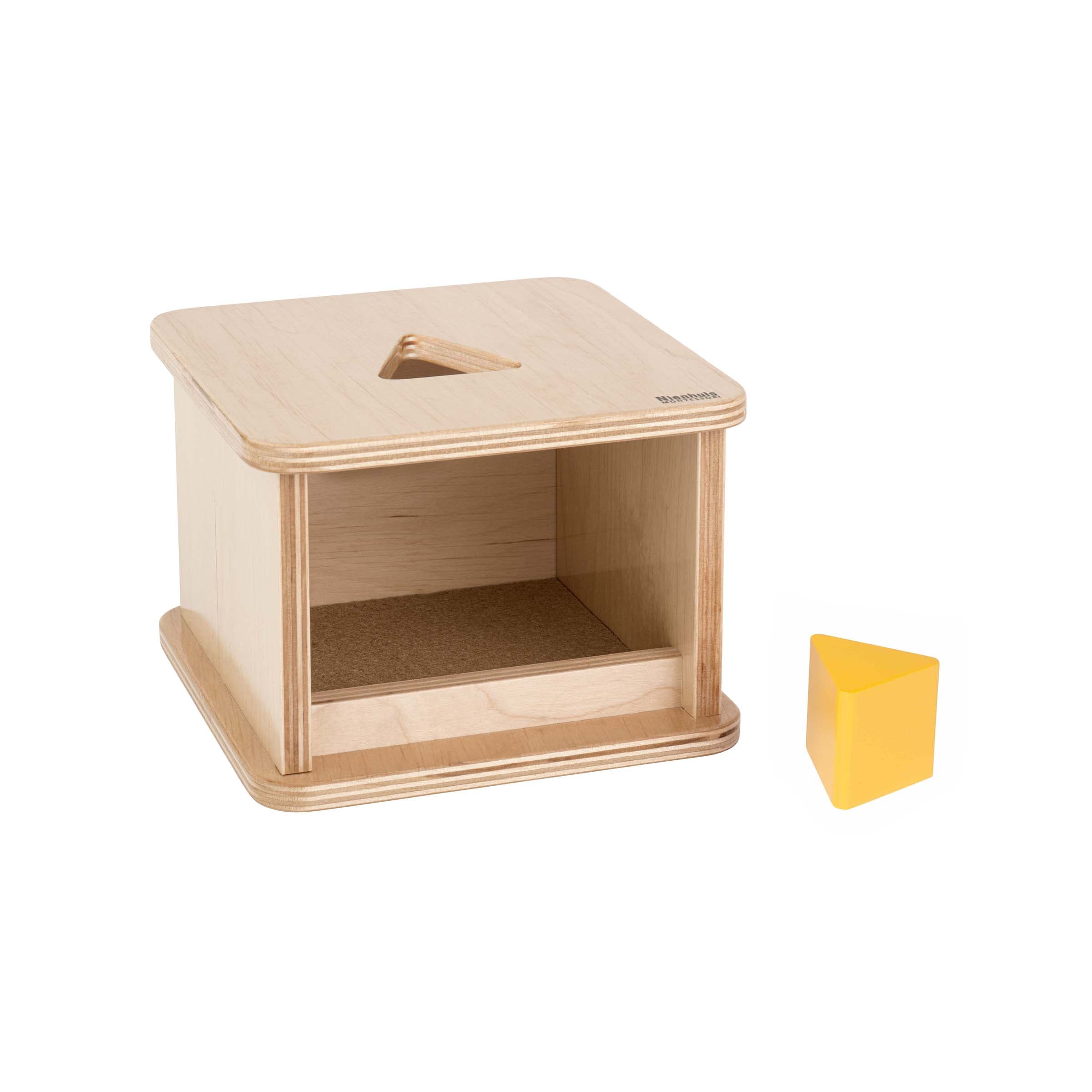 Imbucare Box with Triangular Prism — Triangle Shape Recognition — View 1