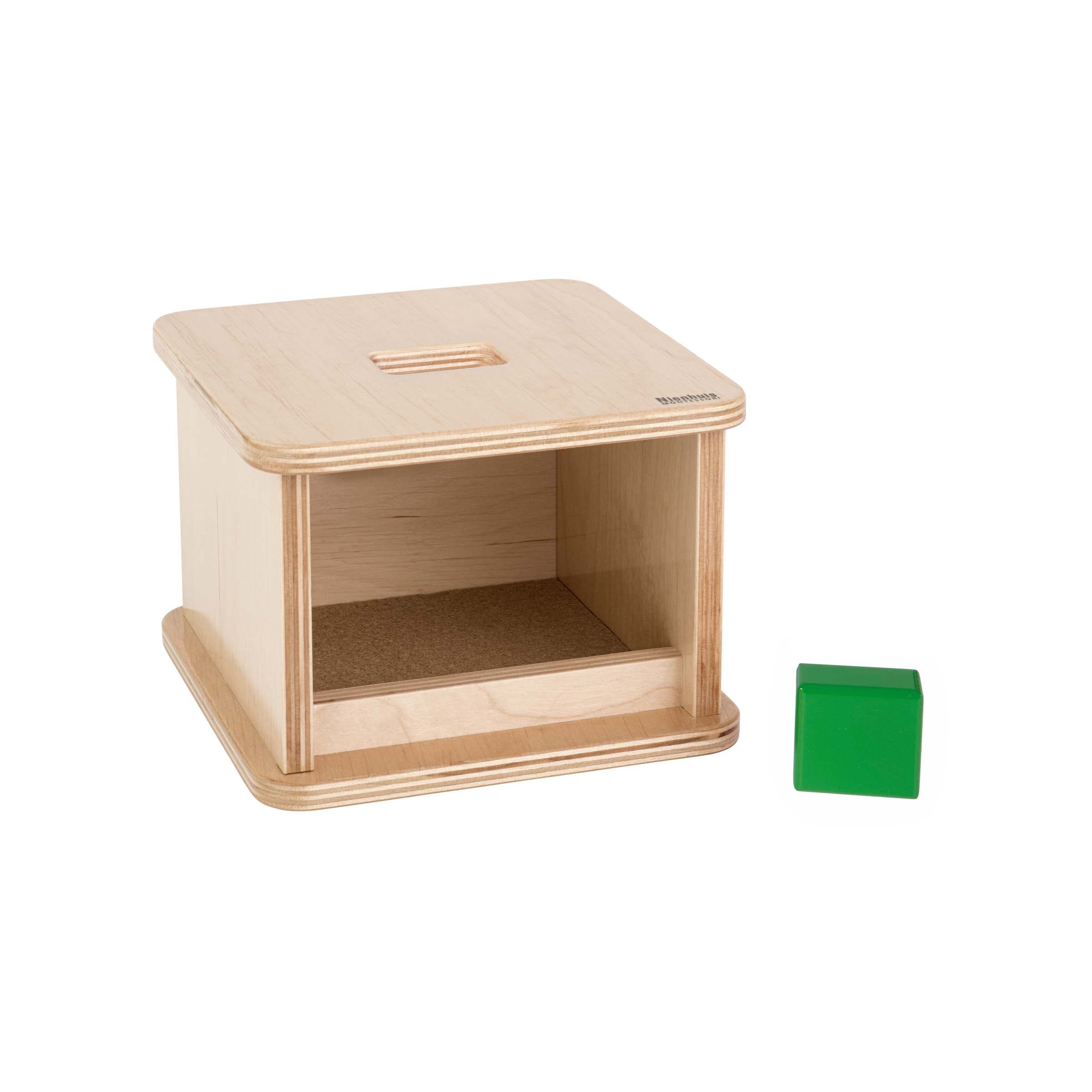 Imbucare Box with Rectangular Prism — Shape Discrimination Activity — View 1