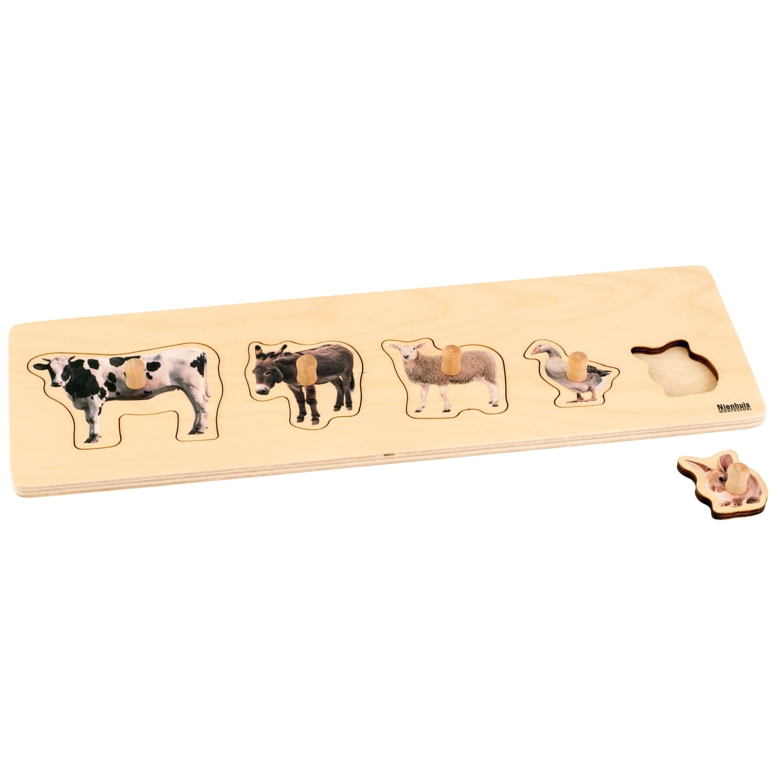 Kleinkind-Puzzle: 5 Bauernhoftiere — Ansicht 1