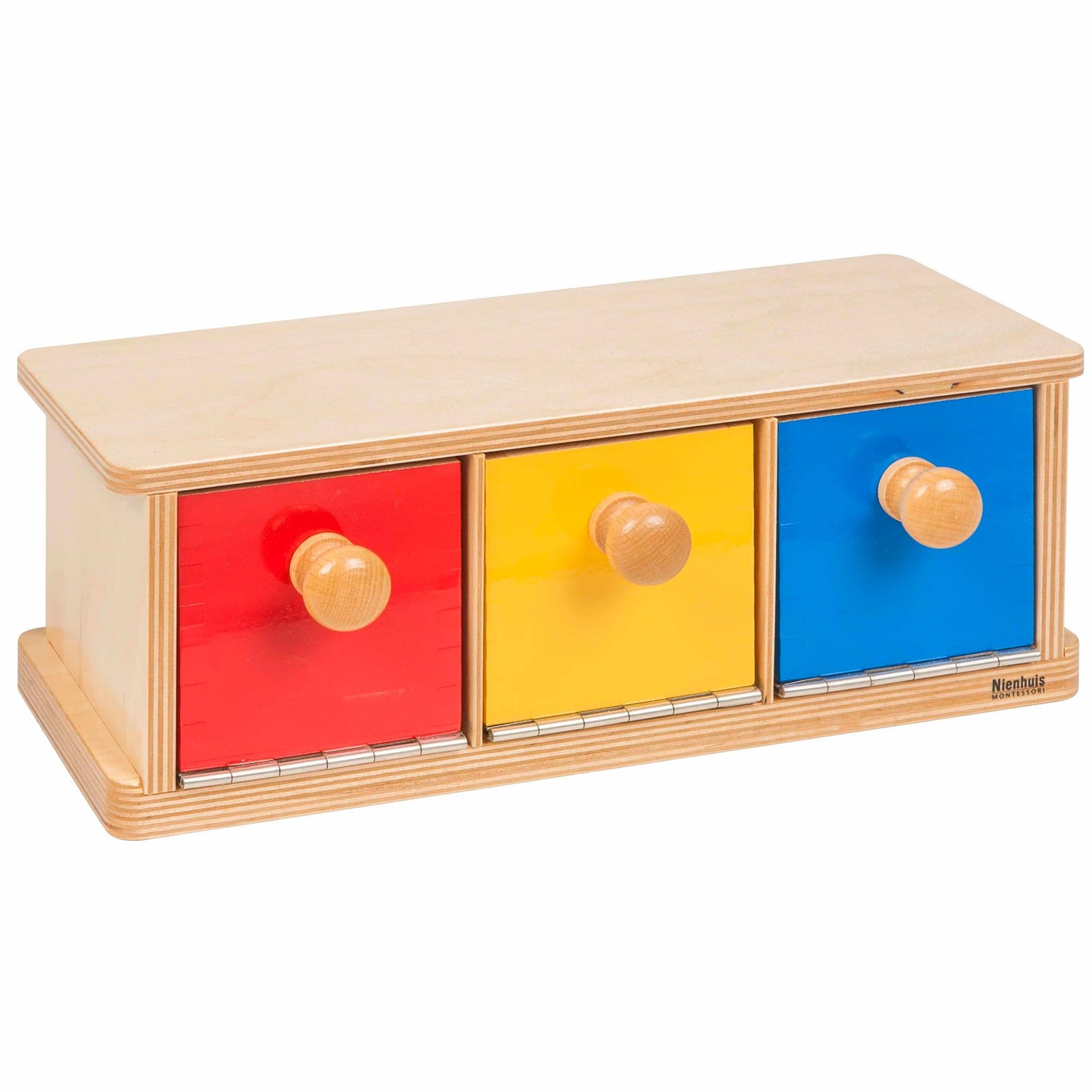 Box With Bins — Three Coloured Compartments for Sorting Activities — View 1
