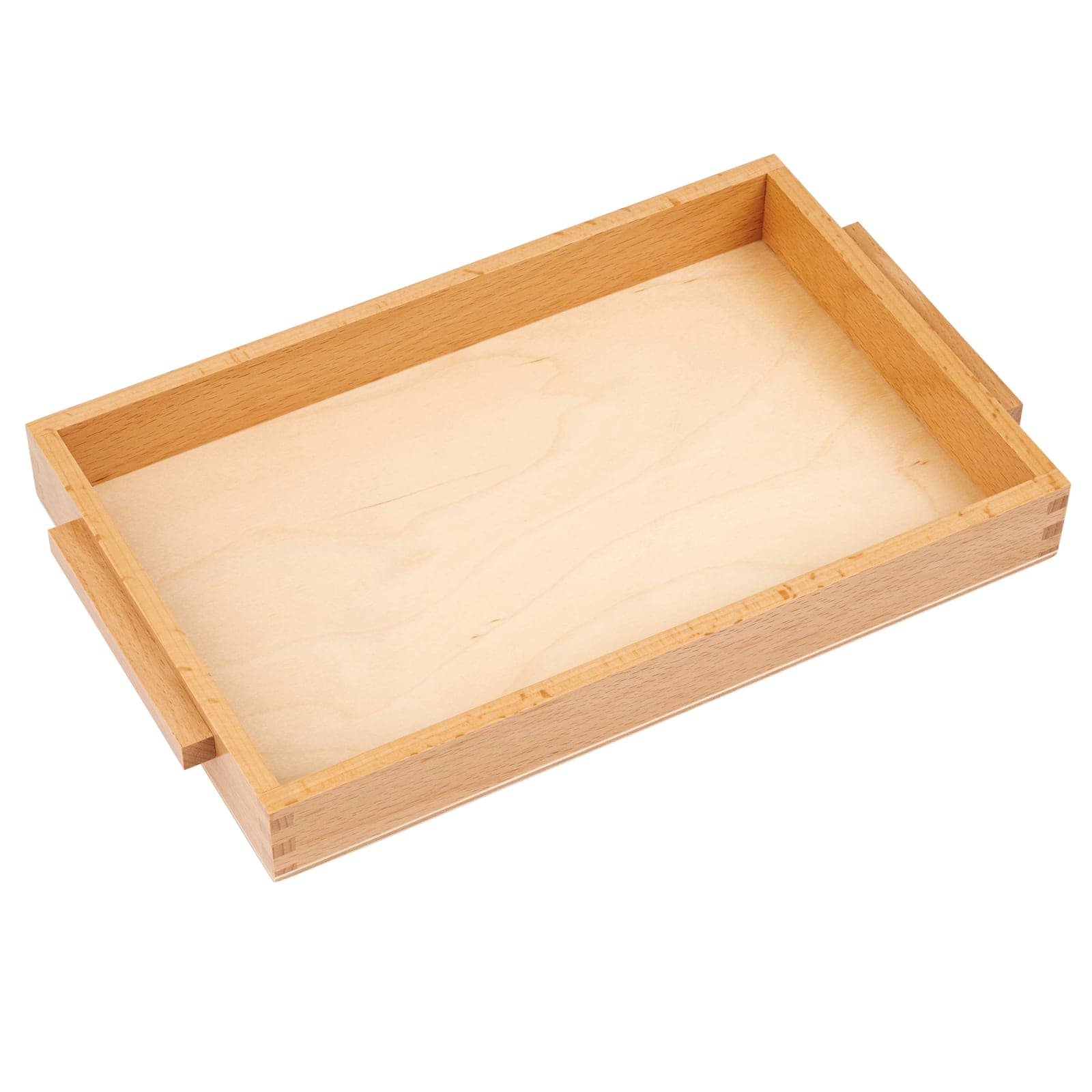 Wooden Tray With Handles: Small — Montessori Material | Faborino