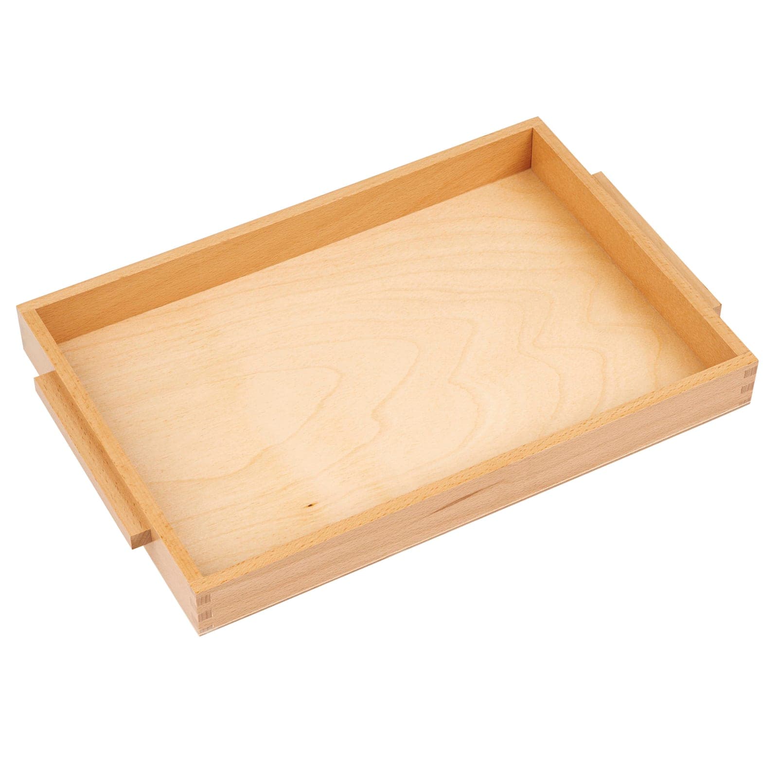 Wooden Tray With Handles: Medium — Montessori Material | Faborino