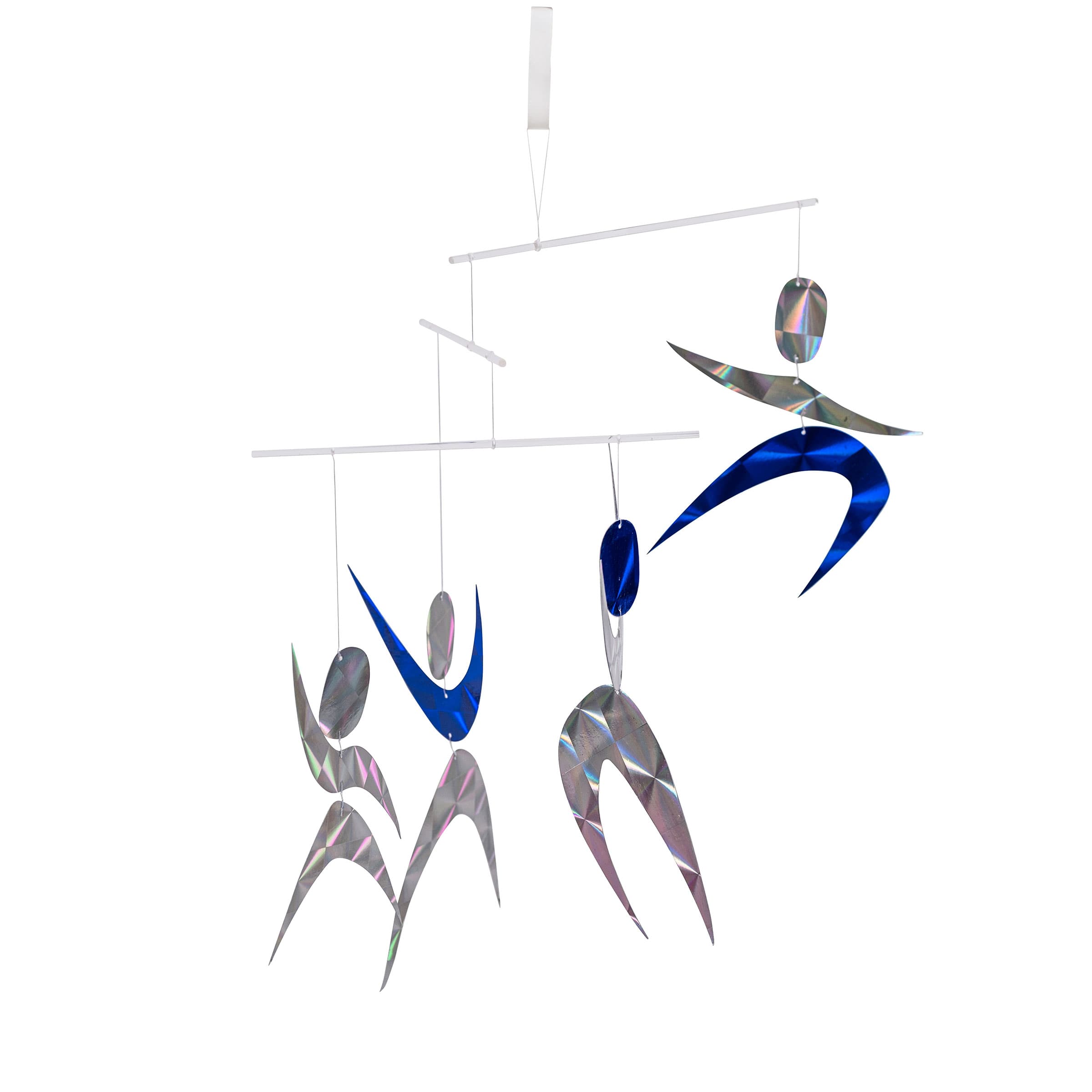 Tänzer-Mobile — Glasfiguren mit Regenbogen-Lichtreflexionen — Ansicht 1
