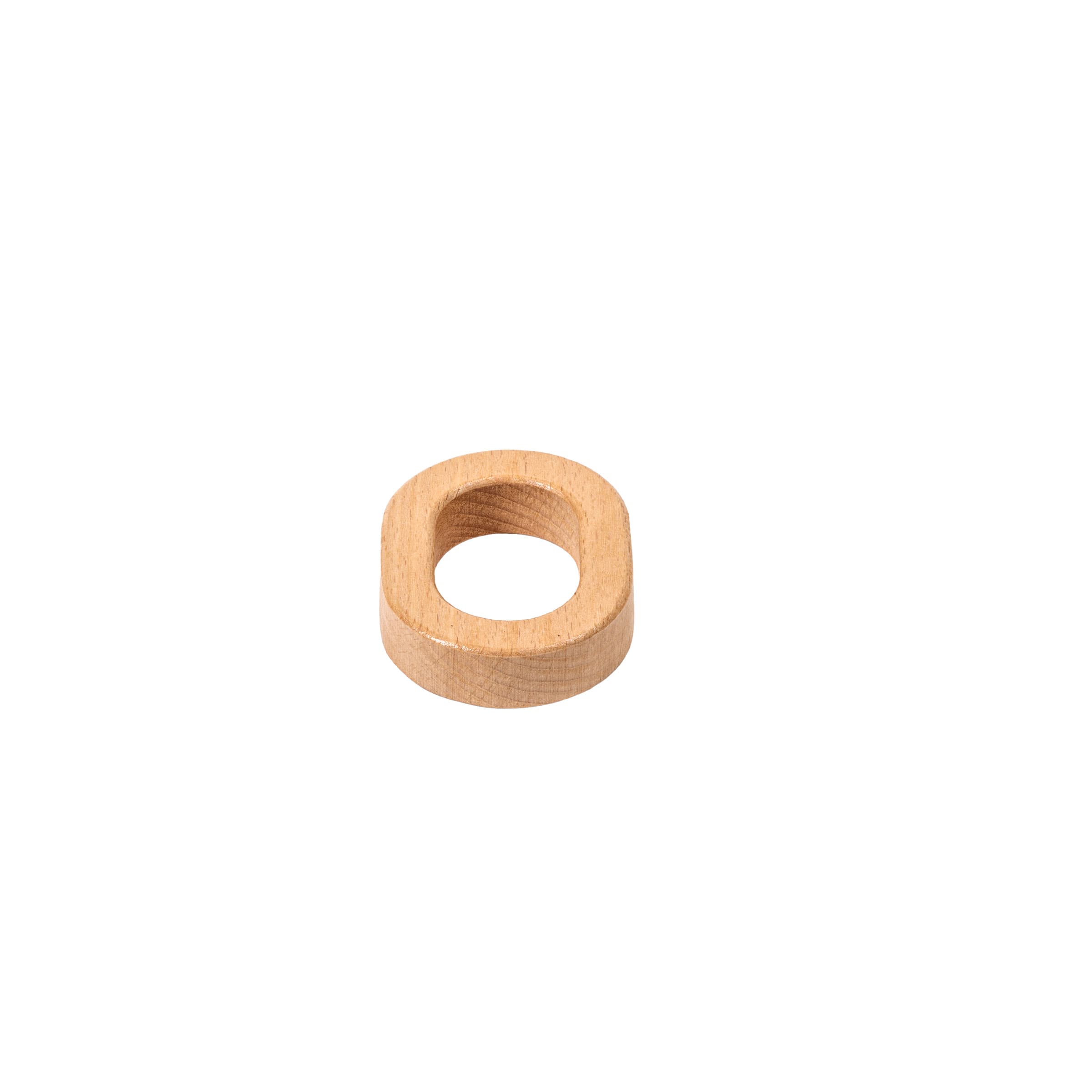 Wooden Oval Grasping Ring — Natural Sensory Hand Coordination Tool — View 1