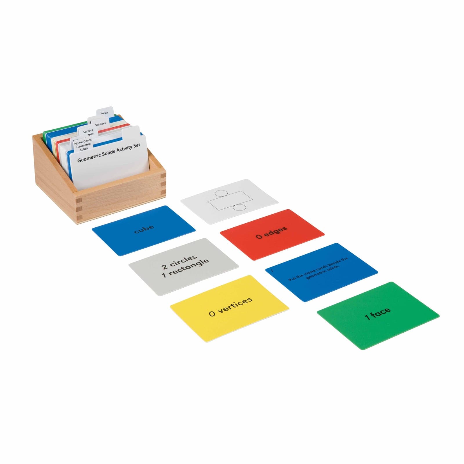 Geometric Solids Activity Set — Classification Cards for 3D Shapes — View 1
