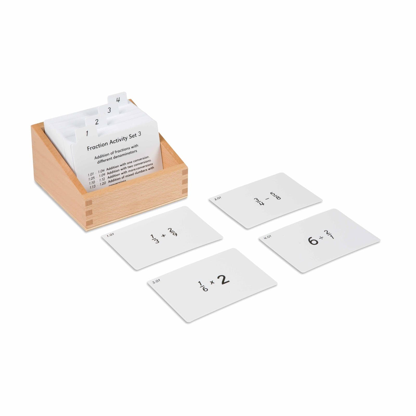 Fractions Activity Set: 3 — Montessori Material | Faborino