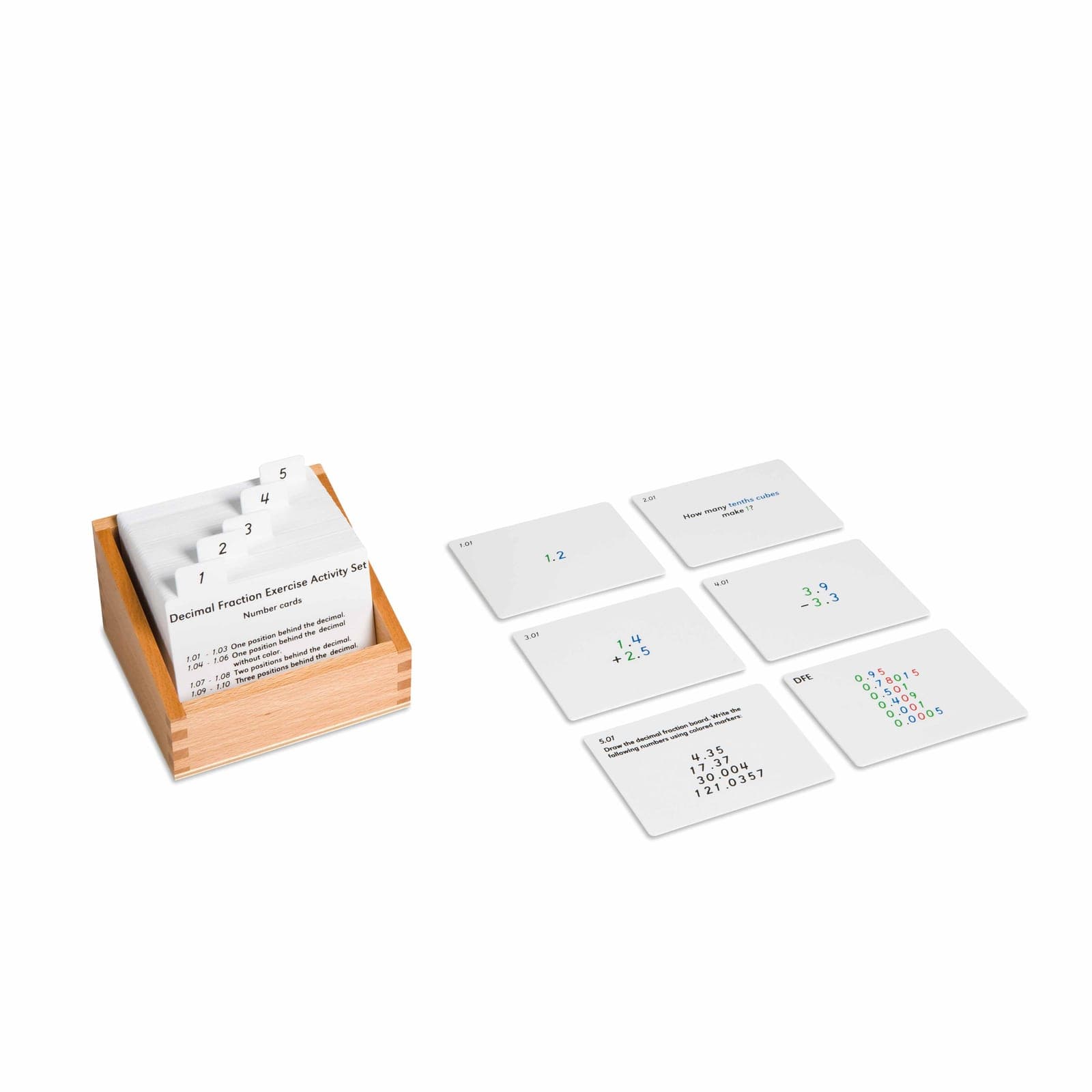 Decimal Fraction Exercise Activity Set: 1 — Montessori Material | Faborino