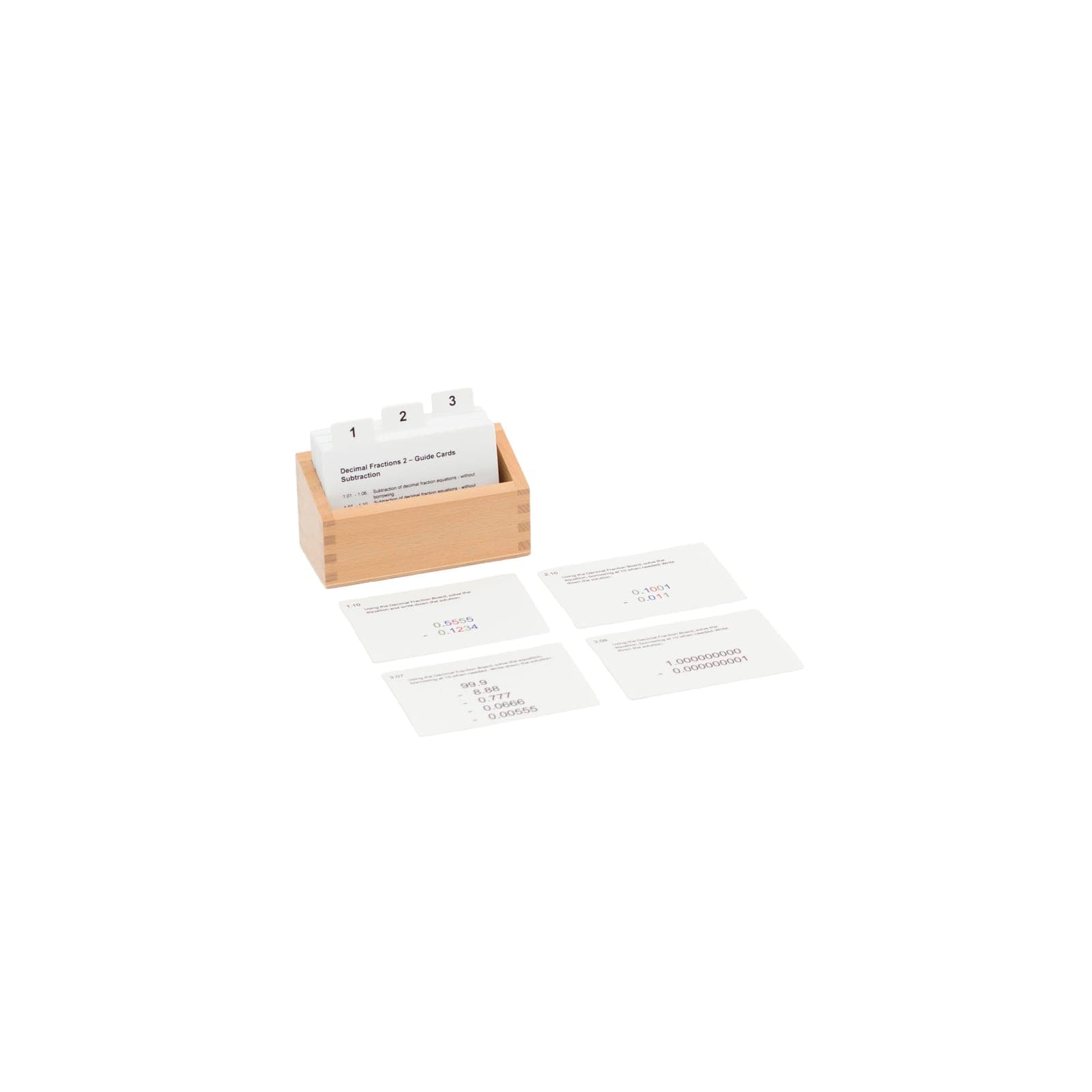 Decimal Fraction Exercise Activity Set: 2 — Montessori Material | Faborino