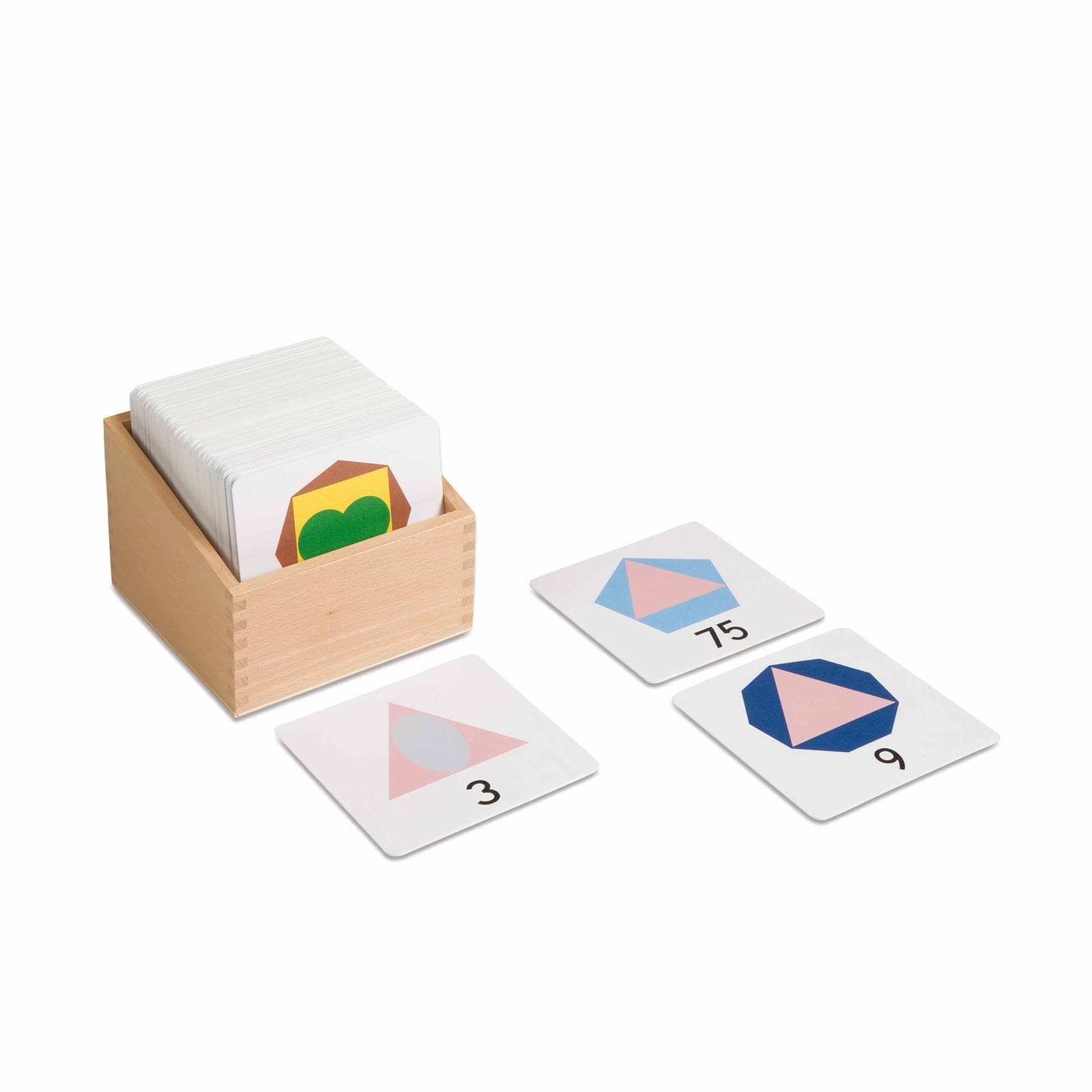 Large Numeral Cards Box — Visual Number Recognition & Geometry — View 1