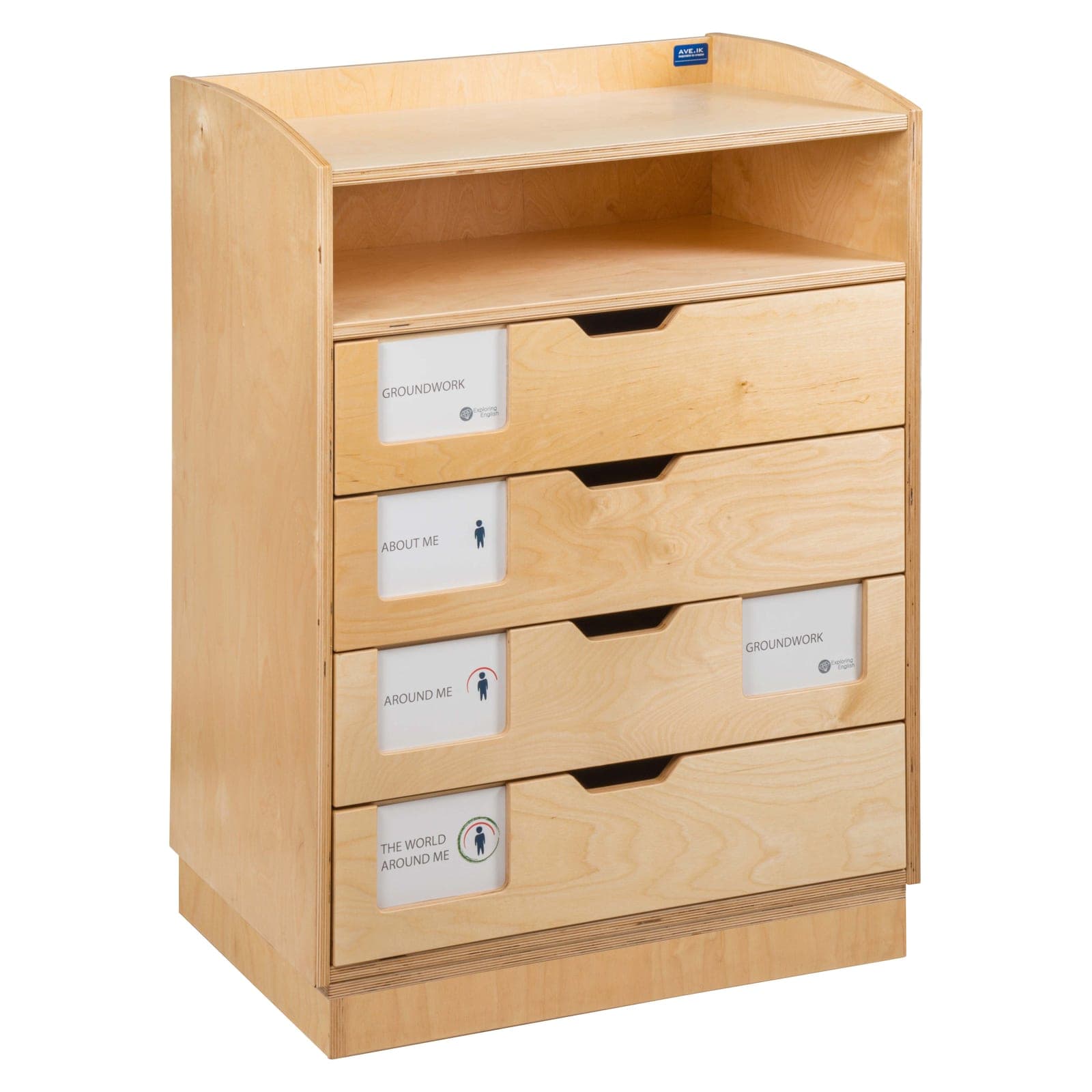 English Language Cabinet — Grammar & Reading Materials Storage — Montessori Material | Faborino
