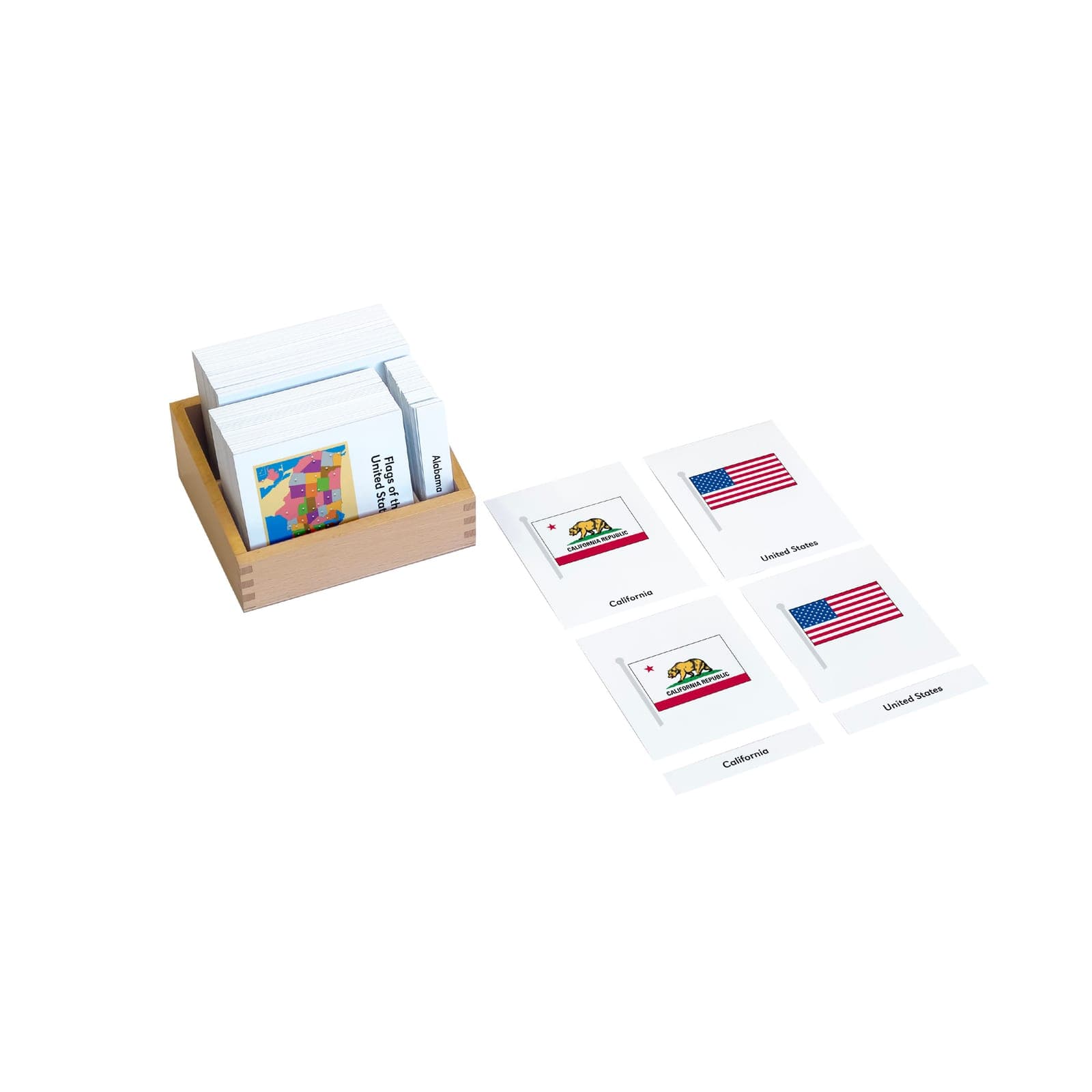 Flags Of The United States — Montessori Material | Faborino