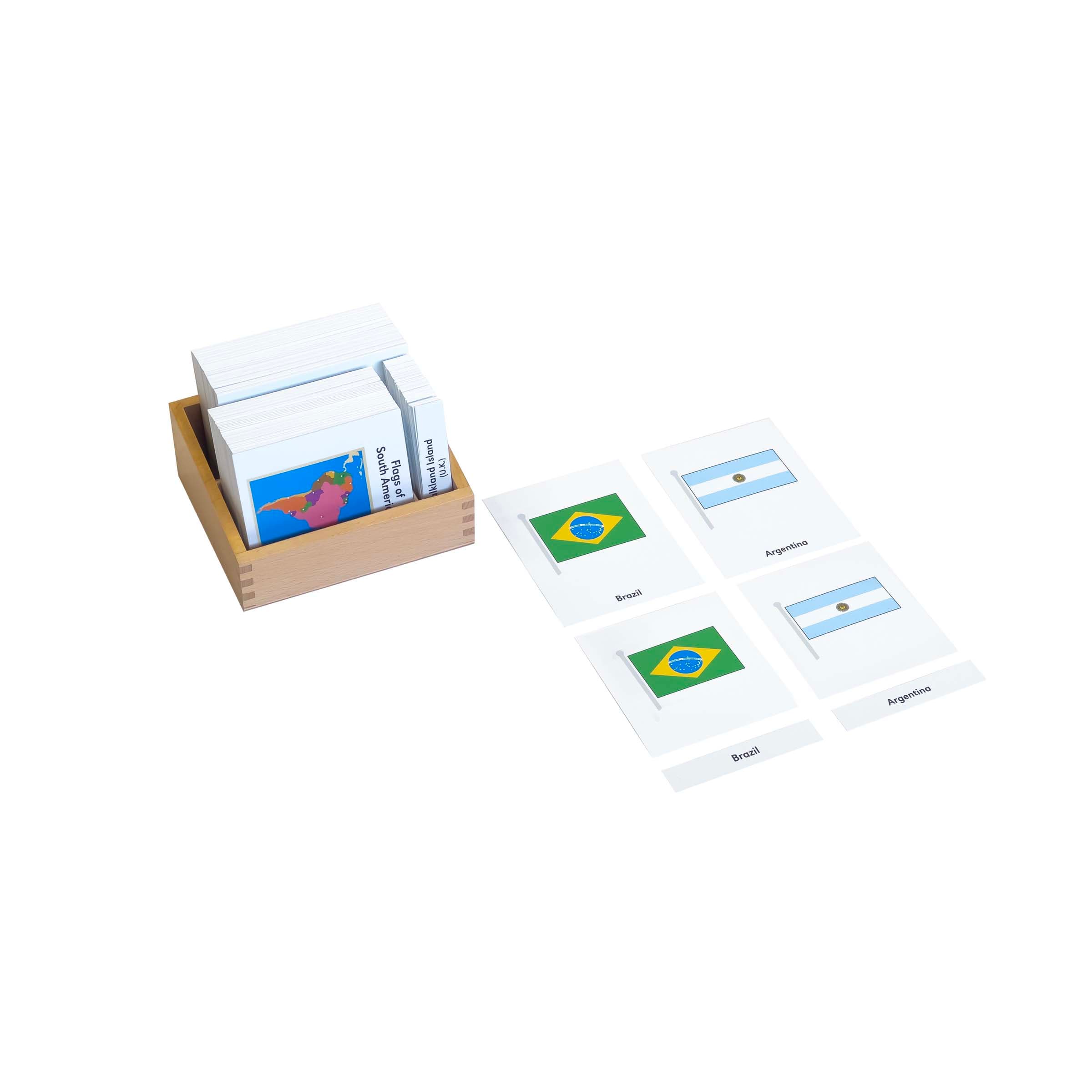 Flags Of South America — Montessori Material | Faborino