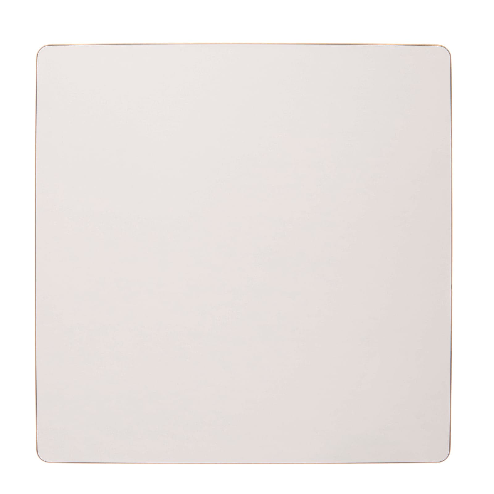 Čtvercová deska stolu: Mléčně bílá - 64 × 64 × 2 cm - Montessori Material | Faborino