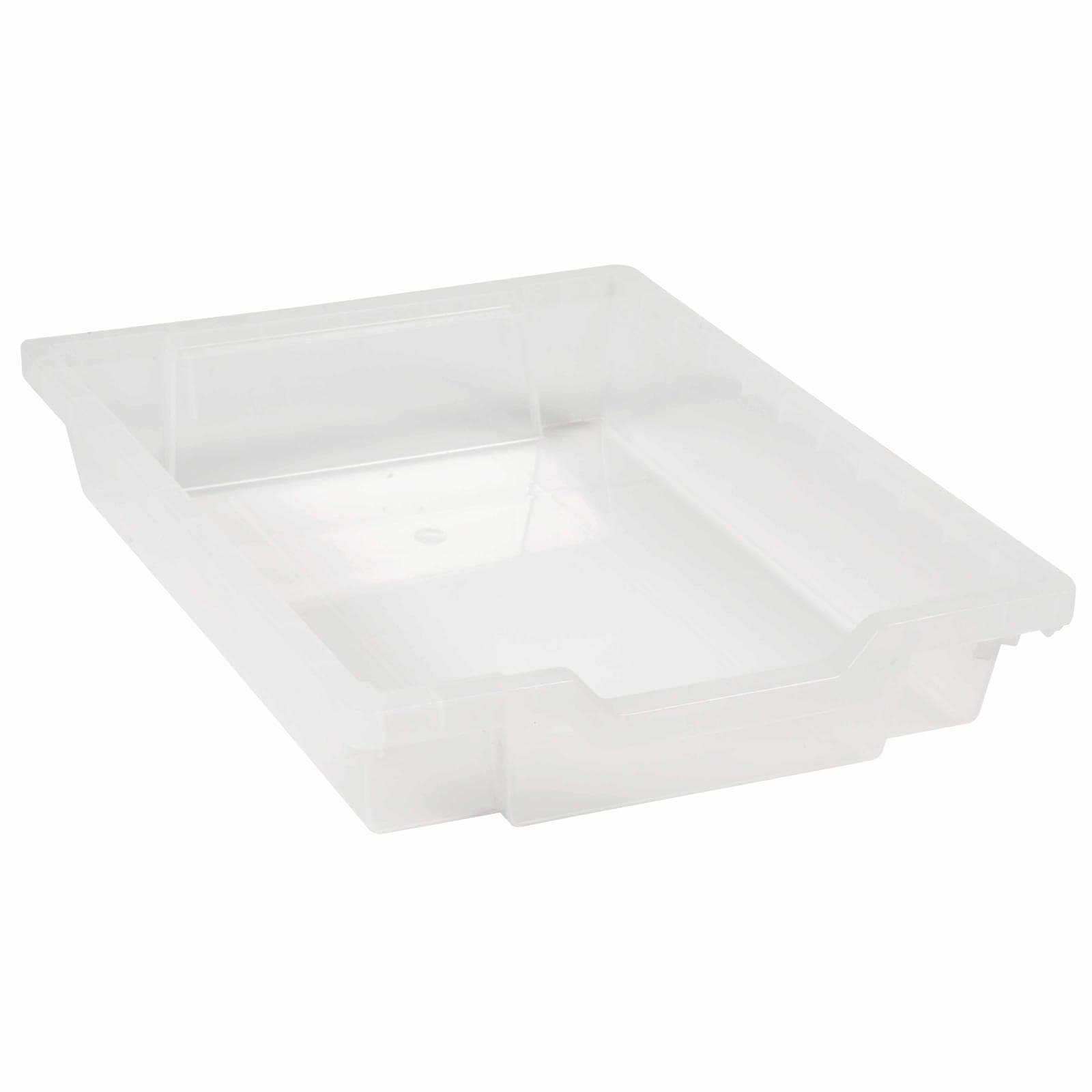 Tray Without Gliders: Transparent (7 cm) — Montessori Material | Faborino