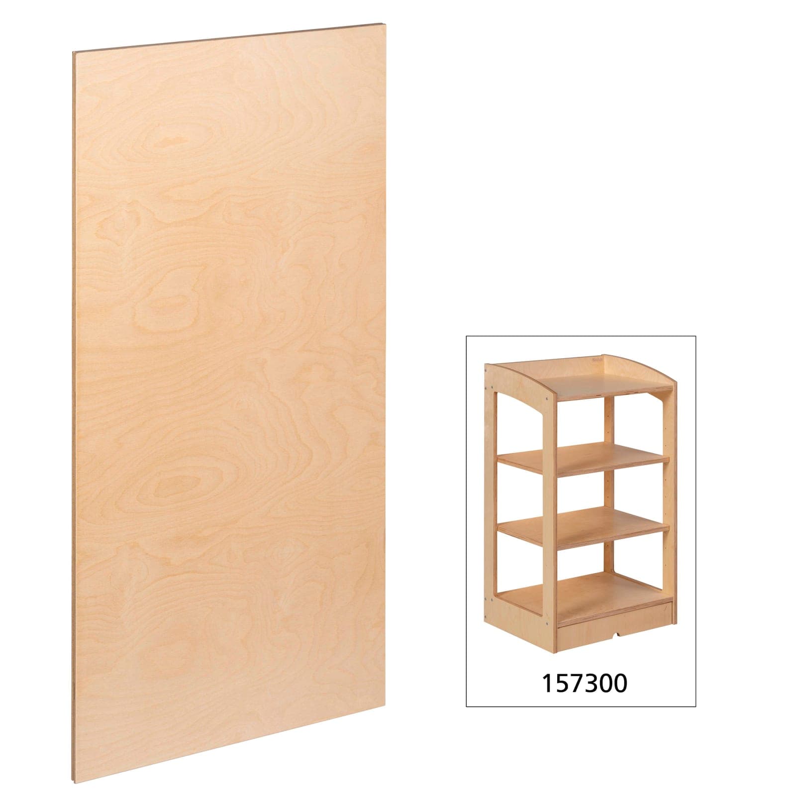 Geometry / Biology Cabinet: Rear Panel (93 cm) — Montessori Material | Faborino