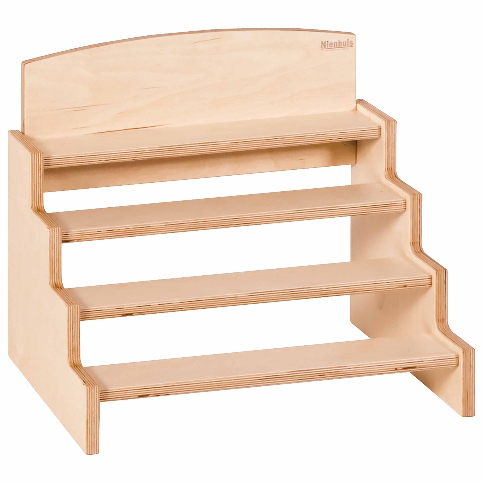 Cylinder Blocks Stand — Tiered Display for Four Knobbed Cylinders — View 1