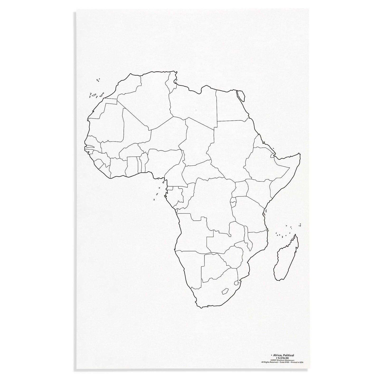 Afrika: Politische Karte (50) — Ansicht 1