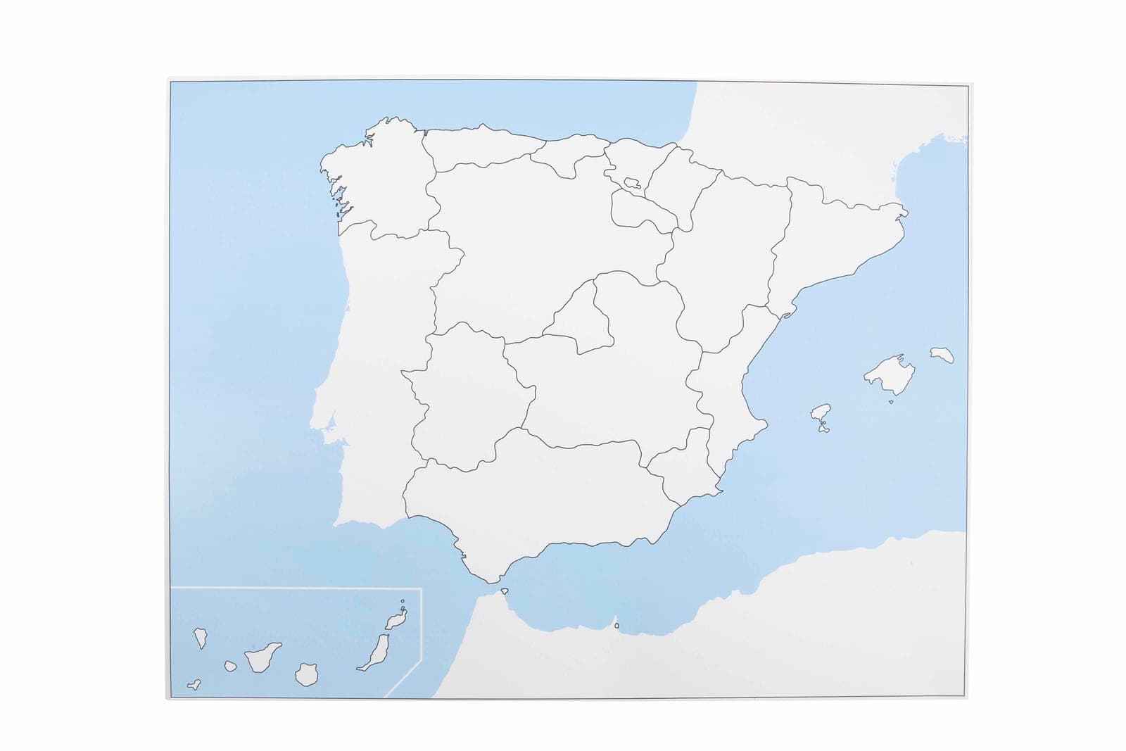 Spain Control Map: Unlabeled — View 1