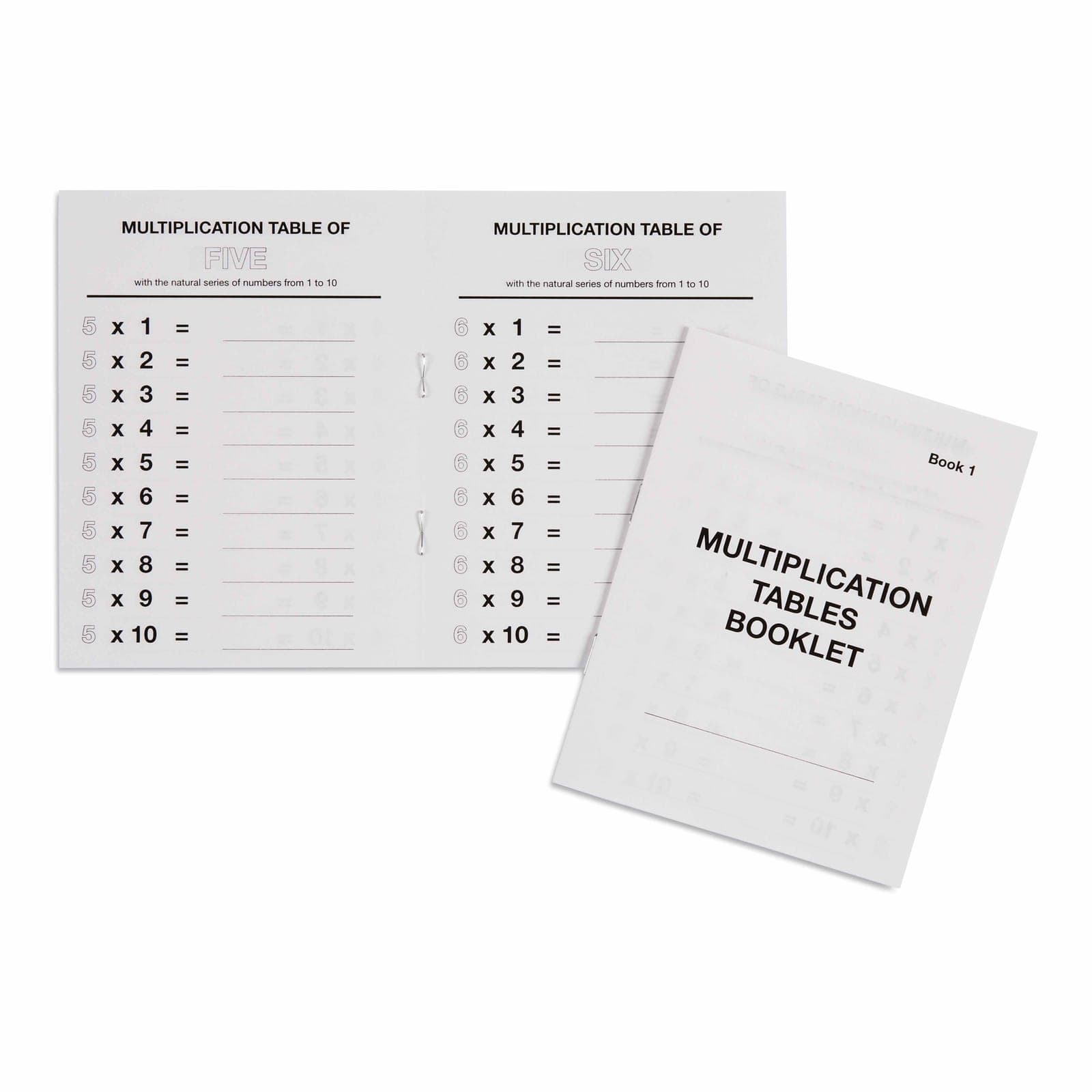 Multiplication Tables Booklet: 1 — Montessori Material | Faborino
