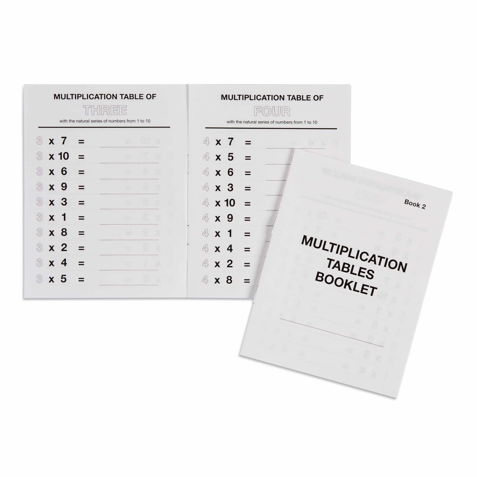 Multiplication Tables Booklet: 2 — Montessori Material | Faborino