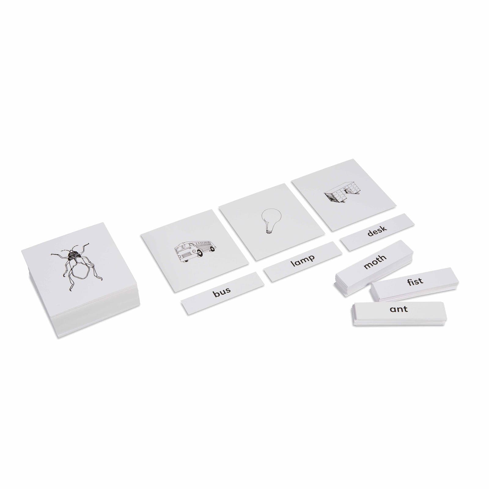 Phonetic Pictures And Labels — Montessori Material | Faborino