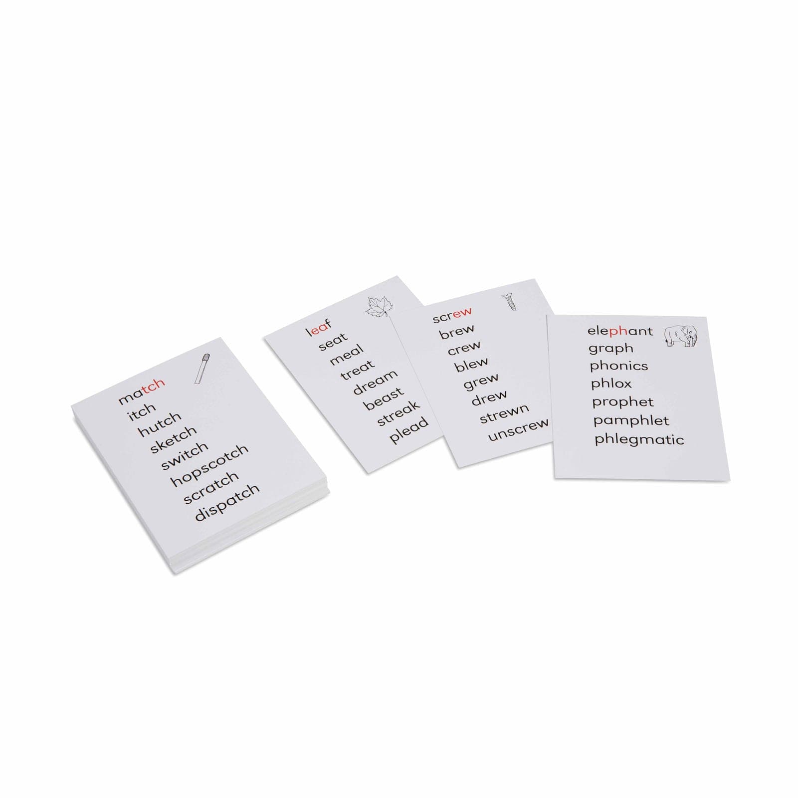 Phonogram Cards — Montessori Material | Faborino