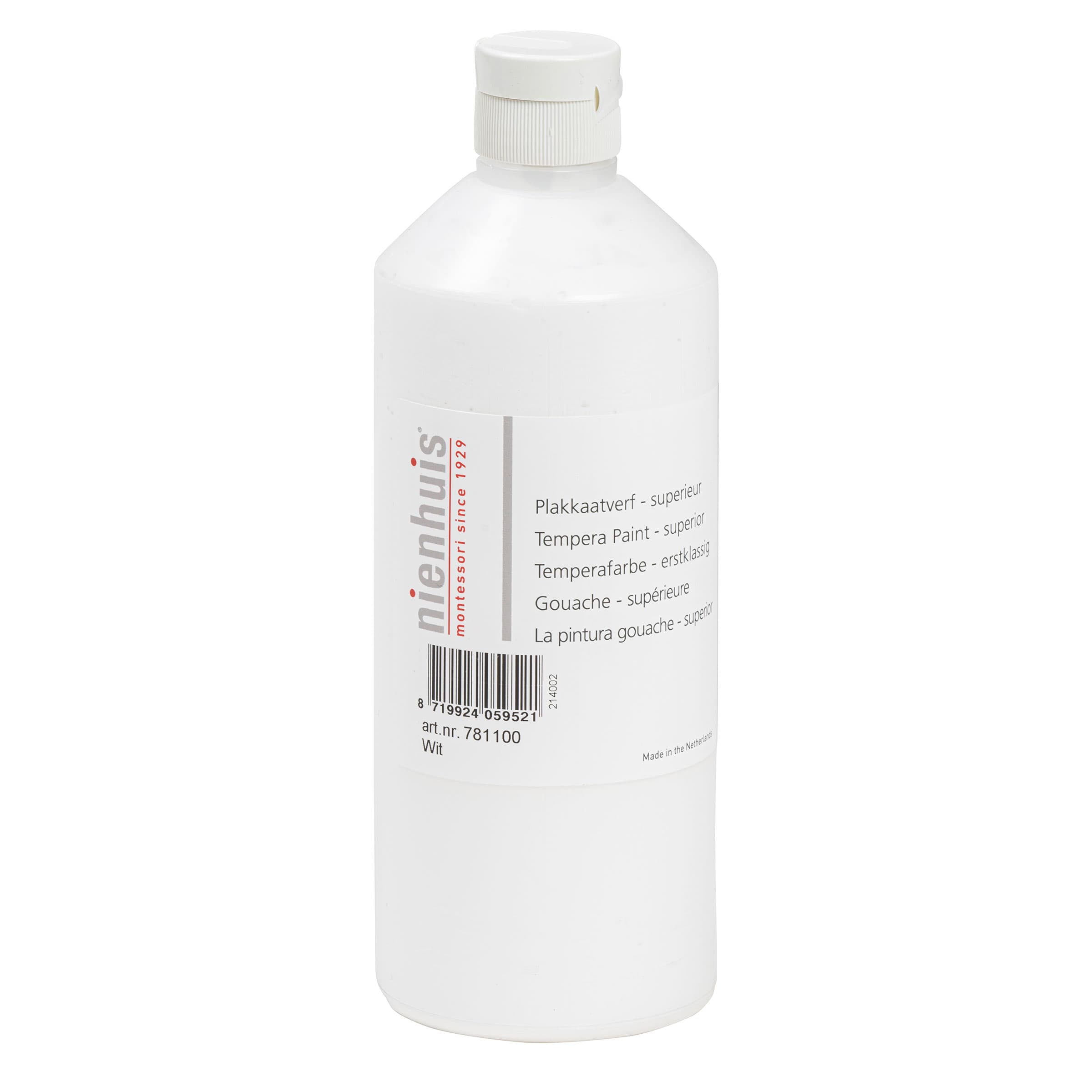 Tempera Paint - Premium: White — Montessori Material | Faborino