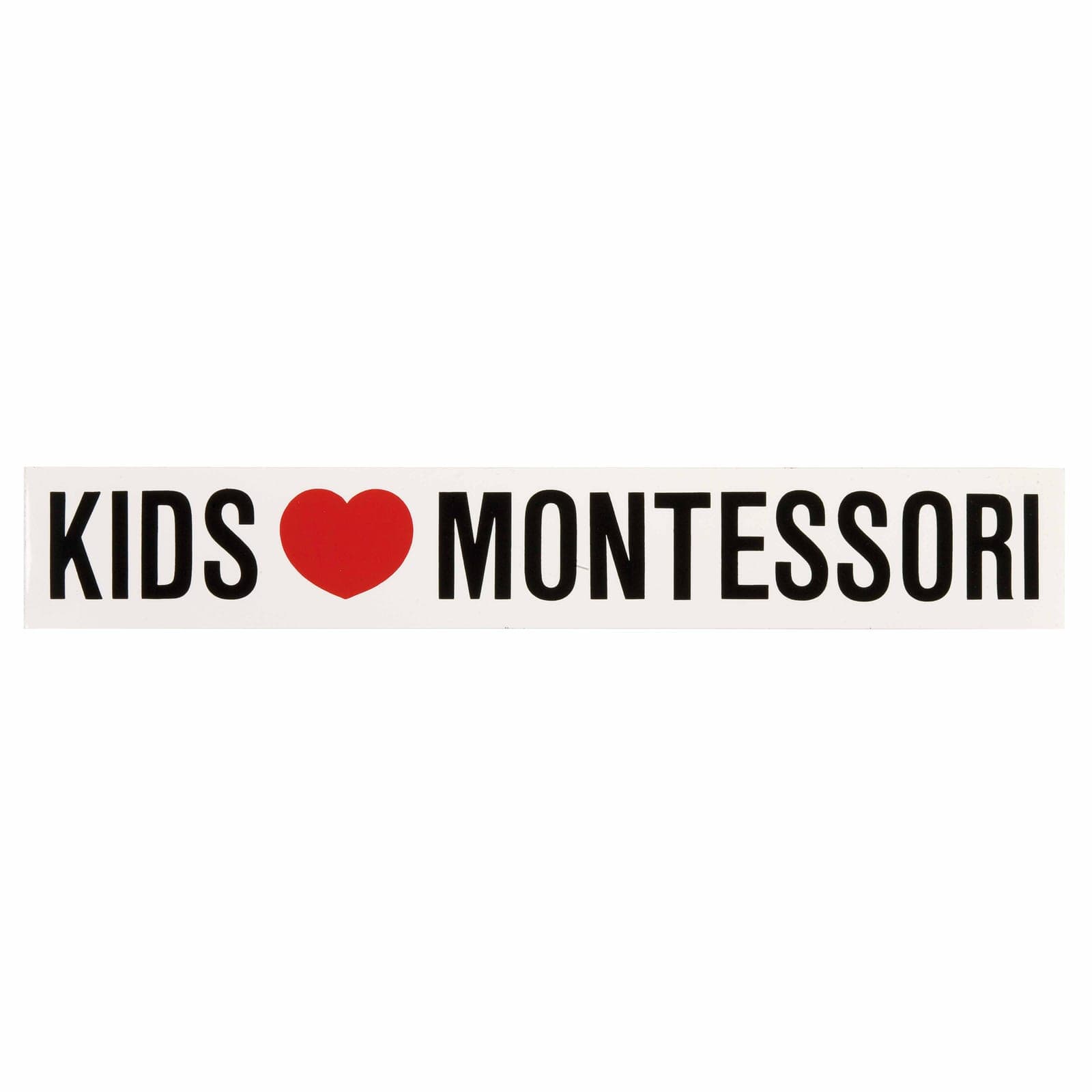 Vinyl Sticker: Kids Love Montessori — Montessori Material | Faborino