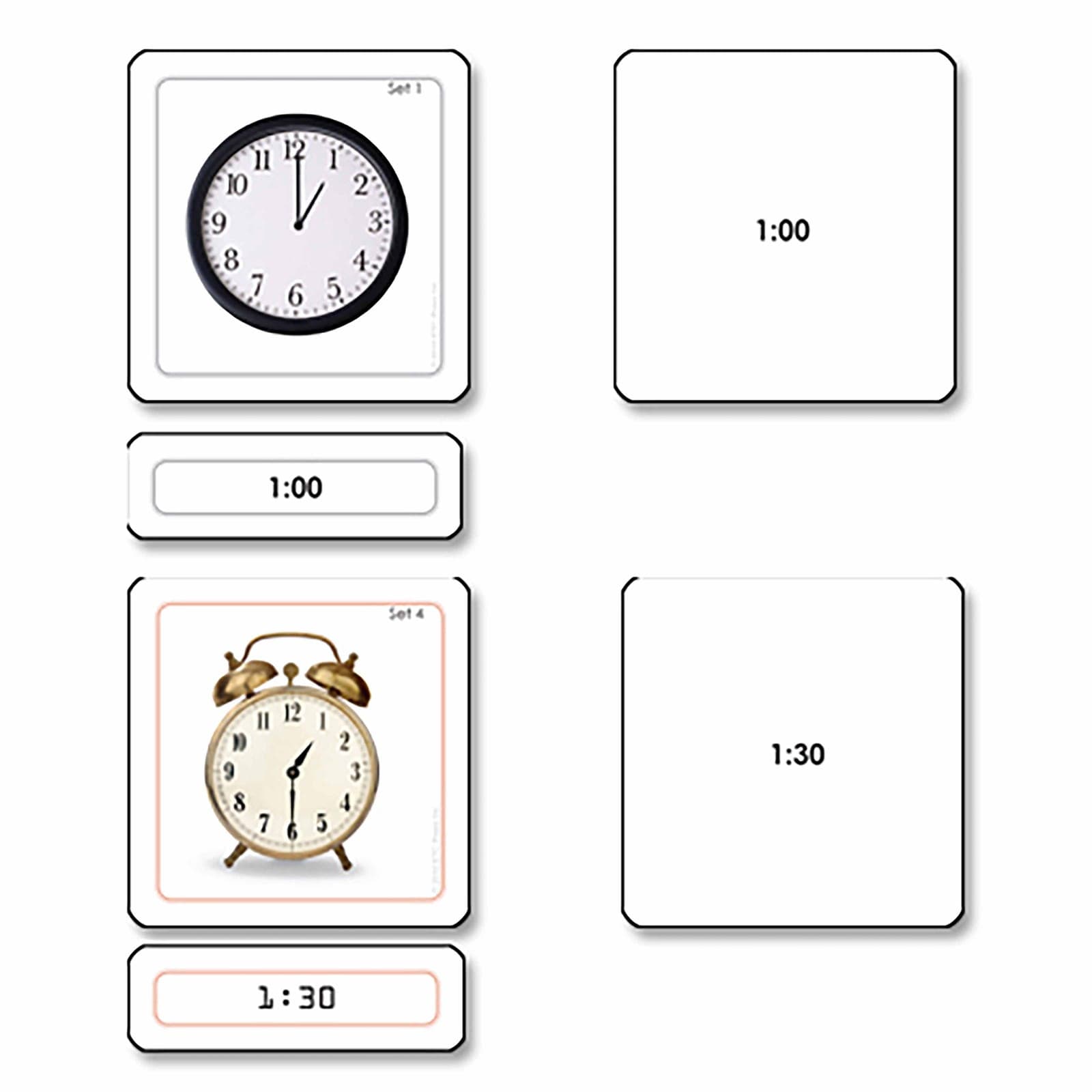 Telling Time (Beginning) — Montessori Material | Faborino