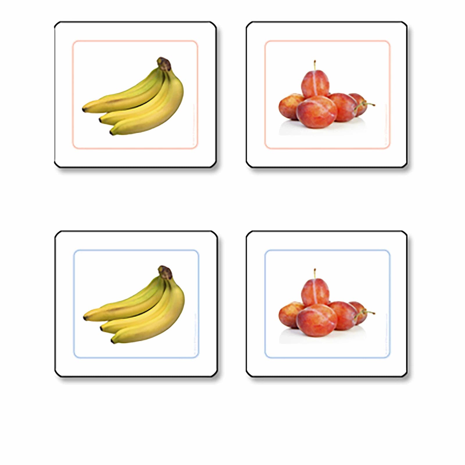 Fruits Matching Cards — Montessori Material | Faborino