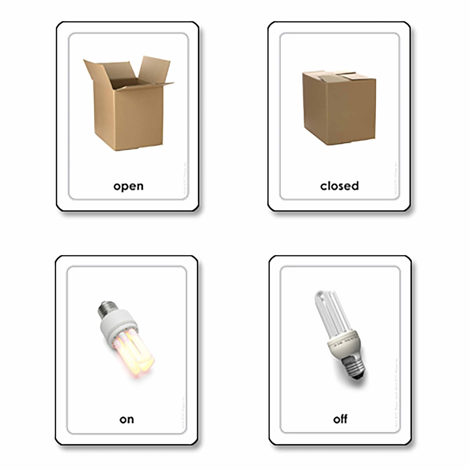 Opposites Matching Cards — Montessori Material | Faborino