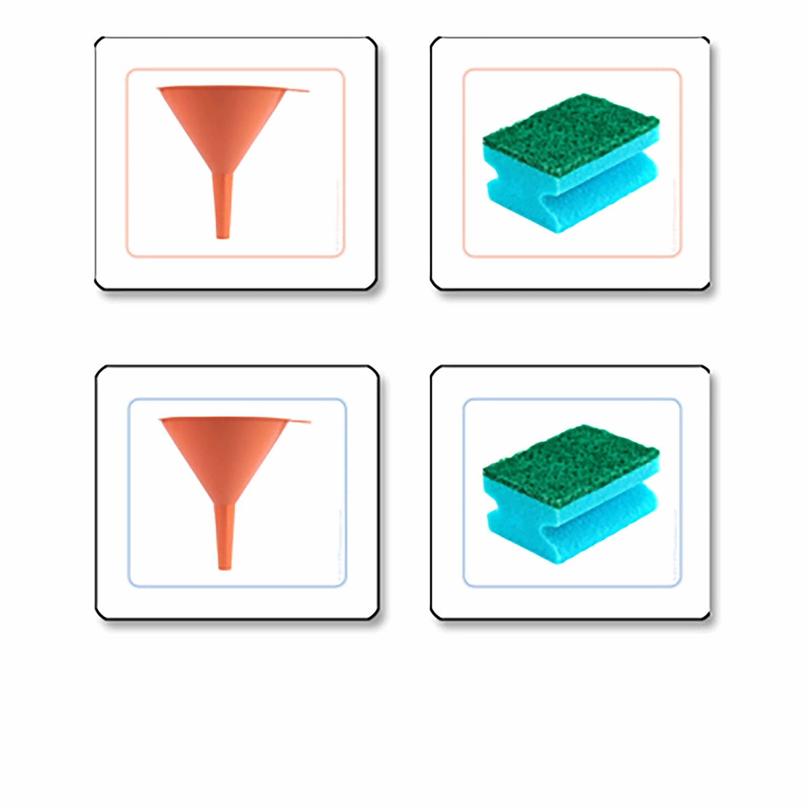 Kitchen Utensils Matching Cards — Montessori Material | Faborino