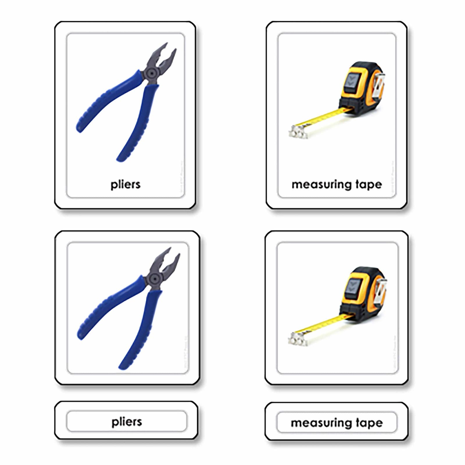 Tools 3 Part Cards — View 1