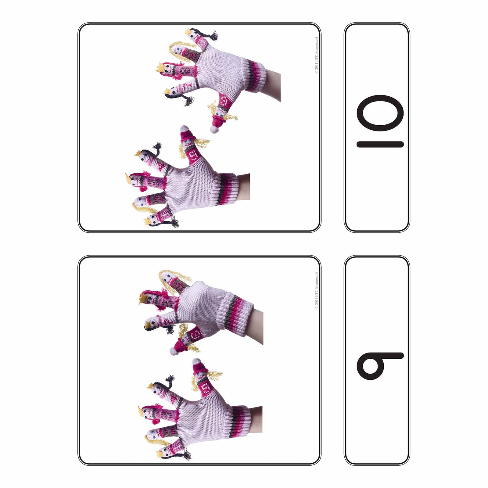 Counting 1-10 — Number Cards — Montessori Material | Faborino