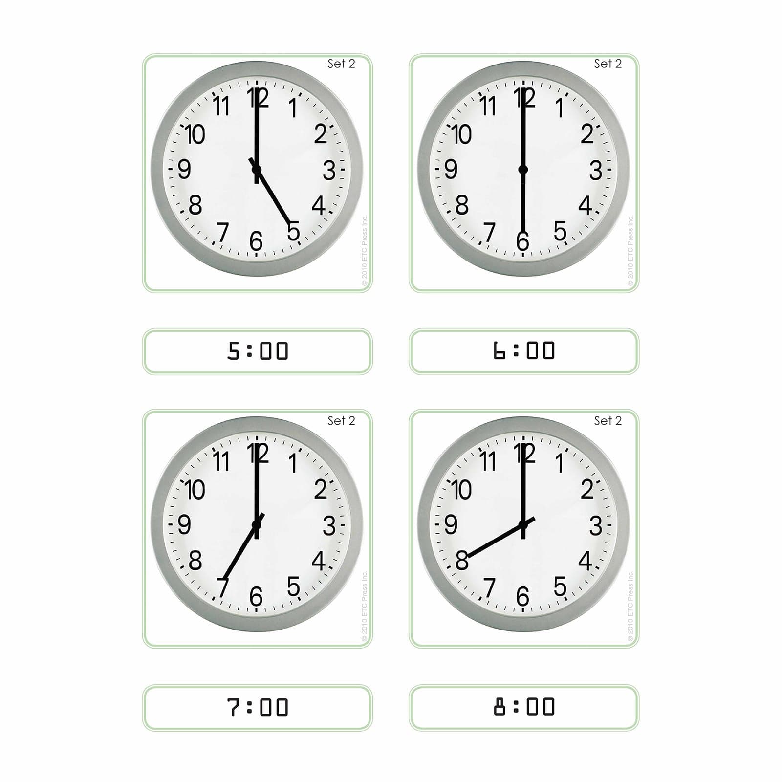 What Time Is It? — Clock Activity Cards — Montessori Material | Faborino
