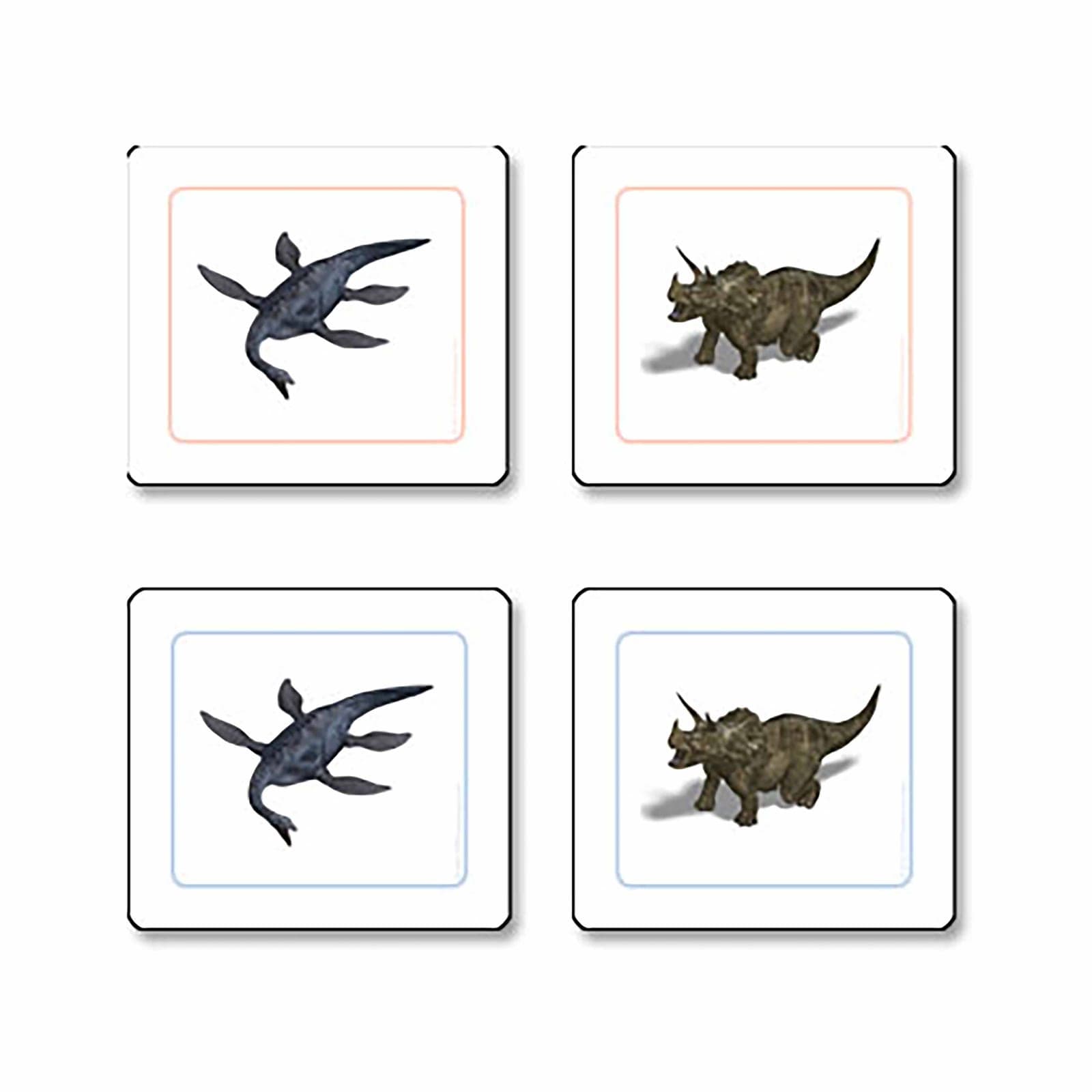 Dinosaurios: Trabajo De Emparejar — Montessori Material | Faborino